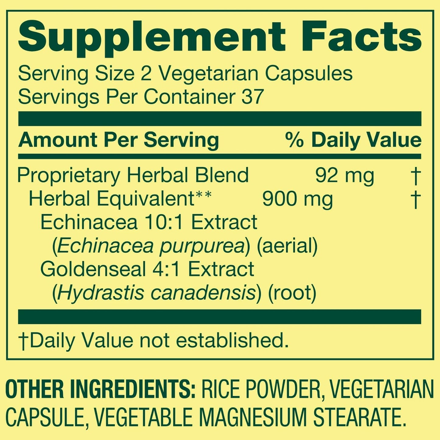 SCHMIDT EMPIRE Echinacea Goldenseal Blend 900 mg, 75 Vegetarian Capsules, Pack of 2
