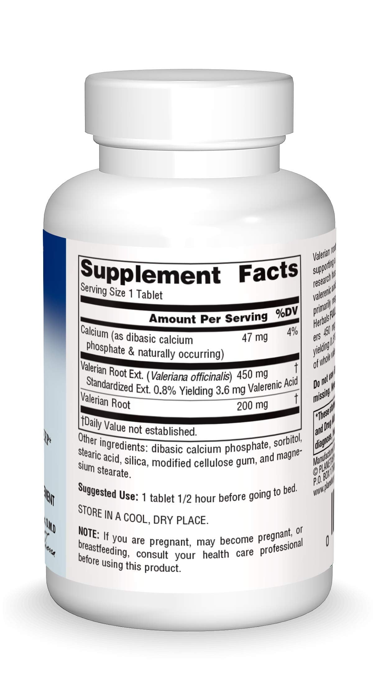 Planetary Herbals Valerian Extract Full Spectrum 650mg Capsule, 60 Count