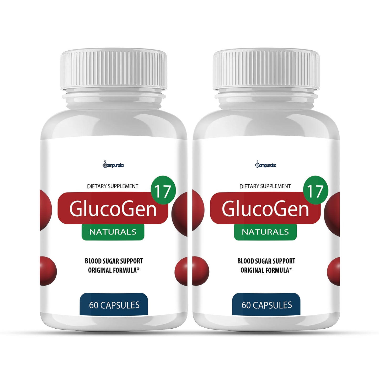 Sampuraka GlucoGen17 New Advanced Formula Supplement Capsules 60 Count