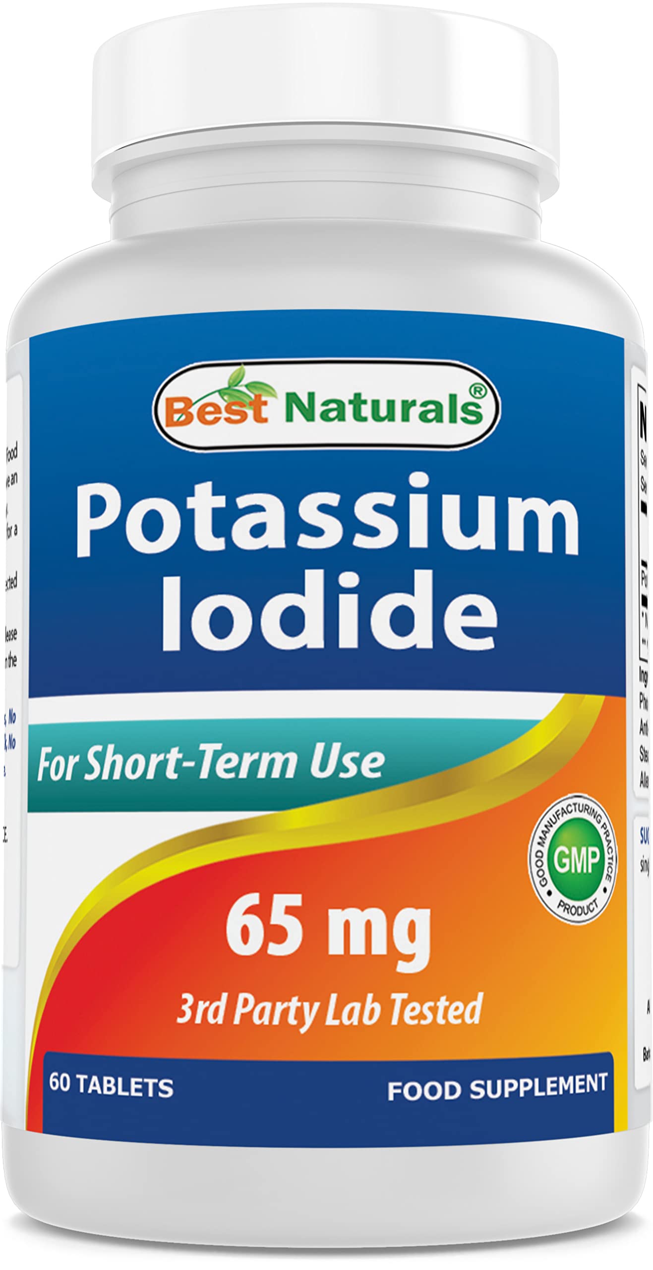 Best Naturals Potassium Iodide 65 mg Tablet, 60 Count