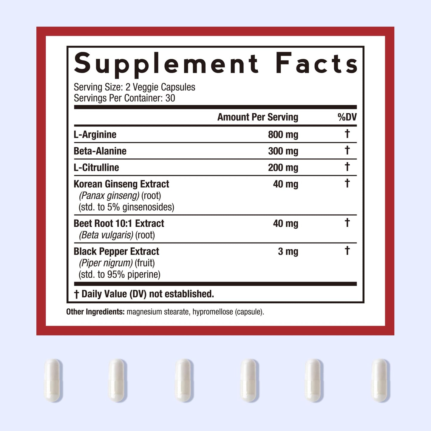Doctor's Recipes Nitric Oxide Booster Capsule, 60 Capsules