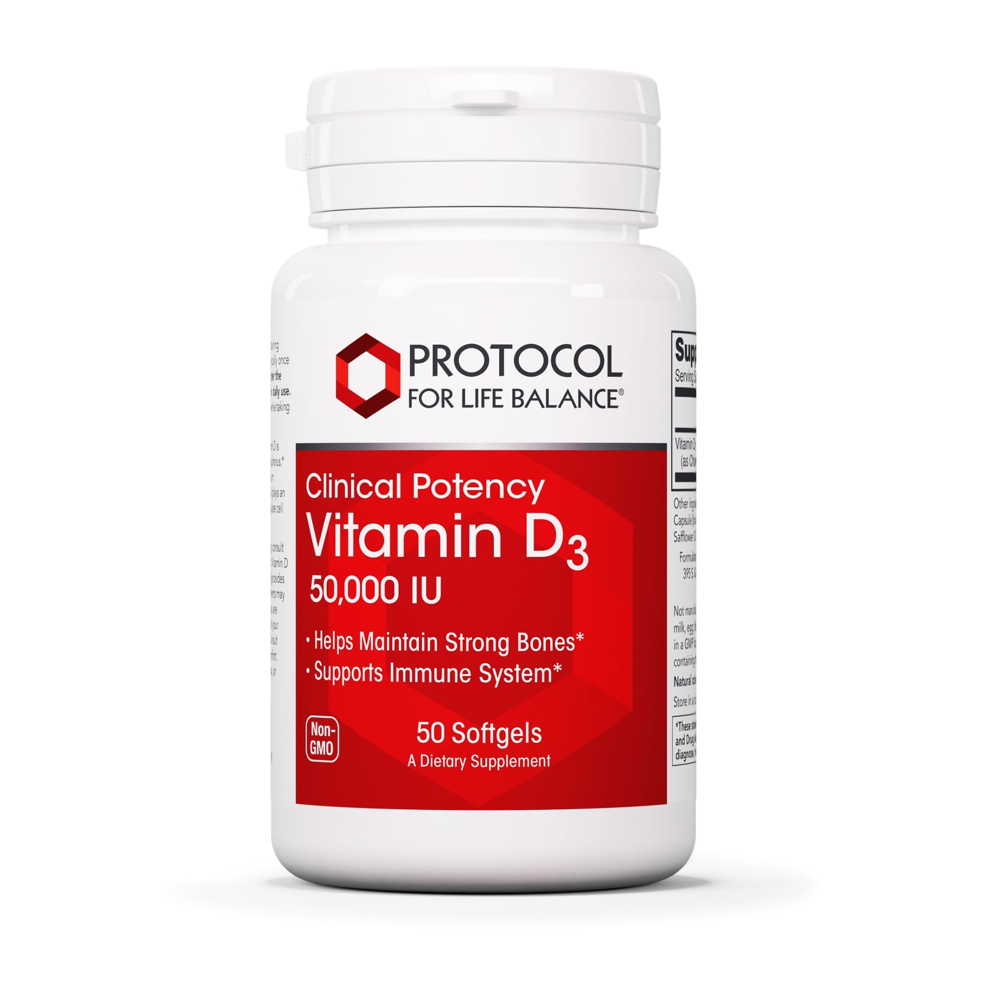 Protocol for Life Balance Vitamin D3 50000 IU Softgel, 50 Softgels