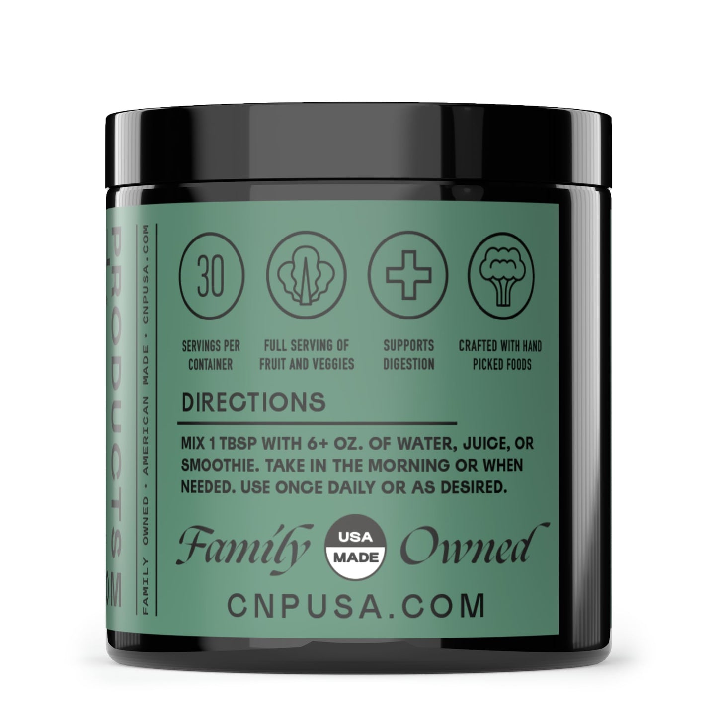 Complete Natural Products Gut Greens Superfood Powder Formula Supplement - Amazing Raw Digestive Enzyme Supplements Grass Mix, 9 oz