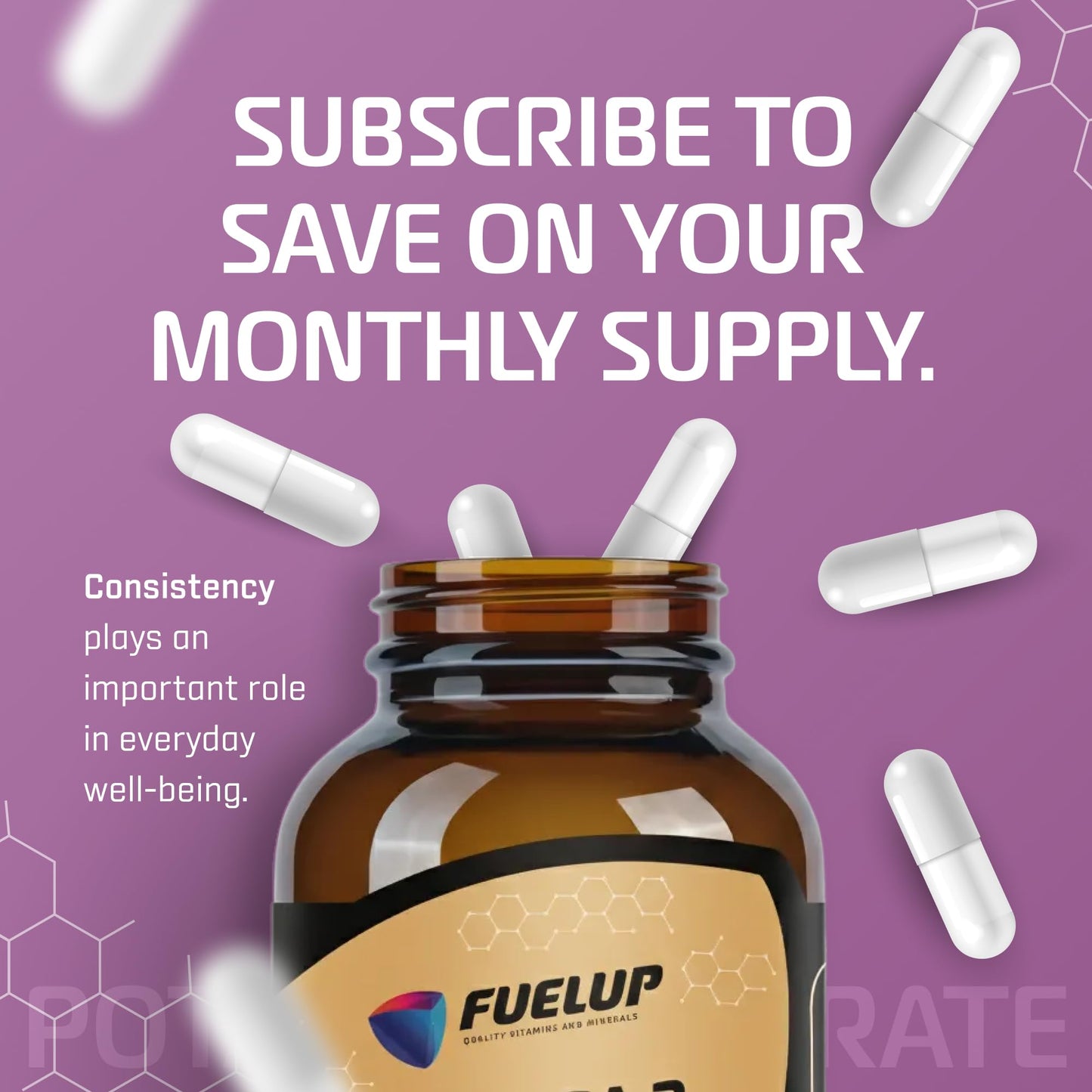Fuelup Potassium Citrate 99 mg Capsules, 120 Count