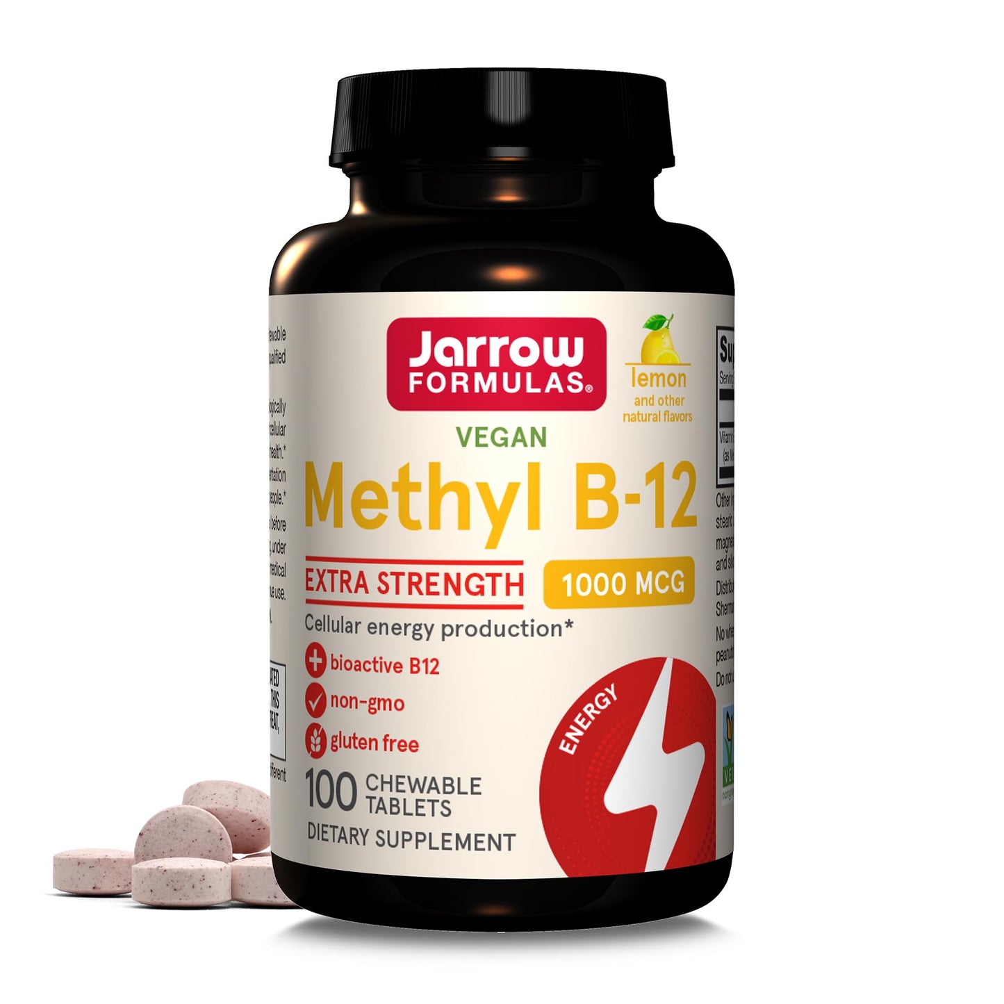 Jarrow Formulas Methyl B-12 1000mcg Chewables & Methyl Folate 400mcg Veggie Capsules Bundle, 160 Count