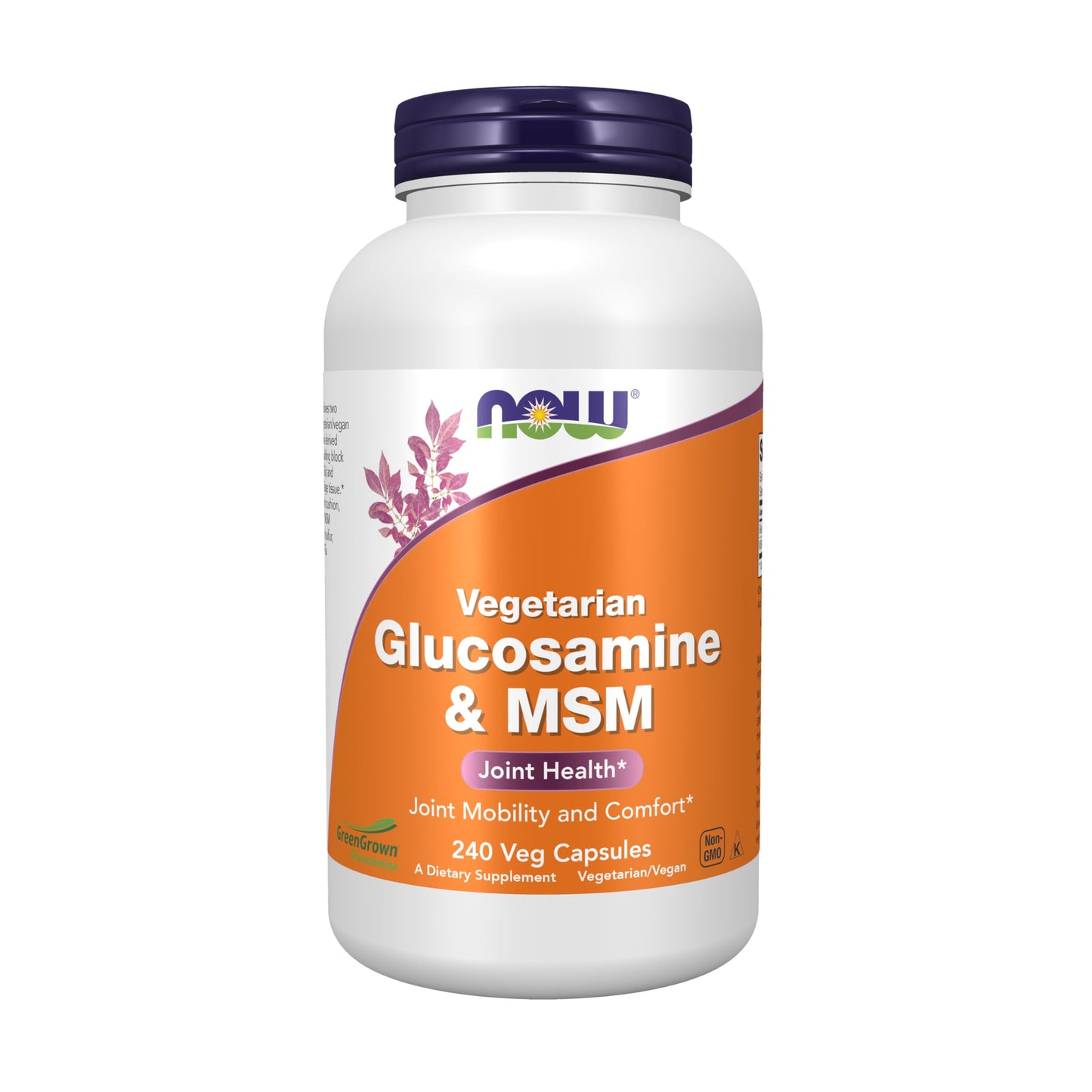 NOW Foods Vegetarian Glucosamine & MSM Joint Health Capsules 240 Count