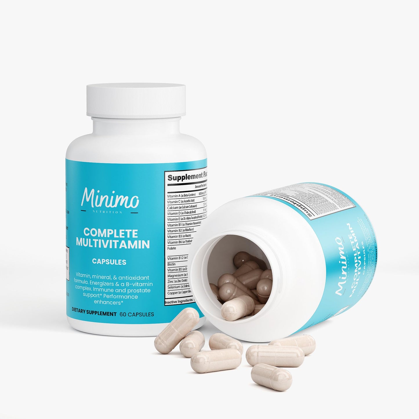 Minimo Nutrition Complete Multivitamin + Immunity Boost Capsule, 60 Capsules