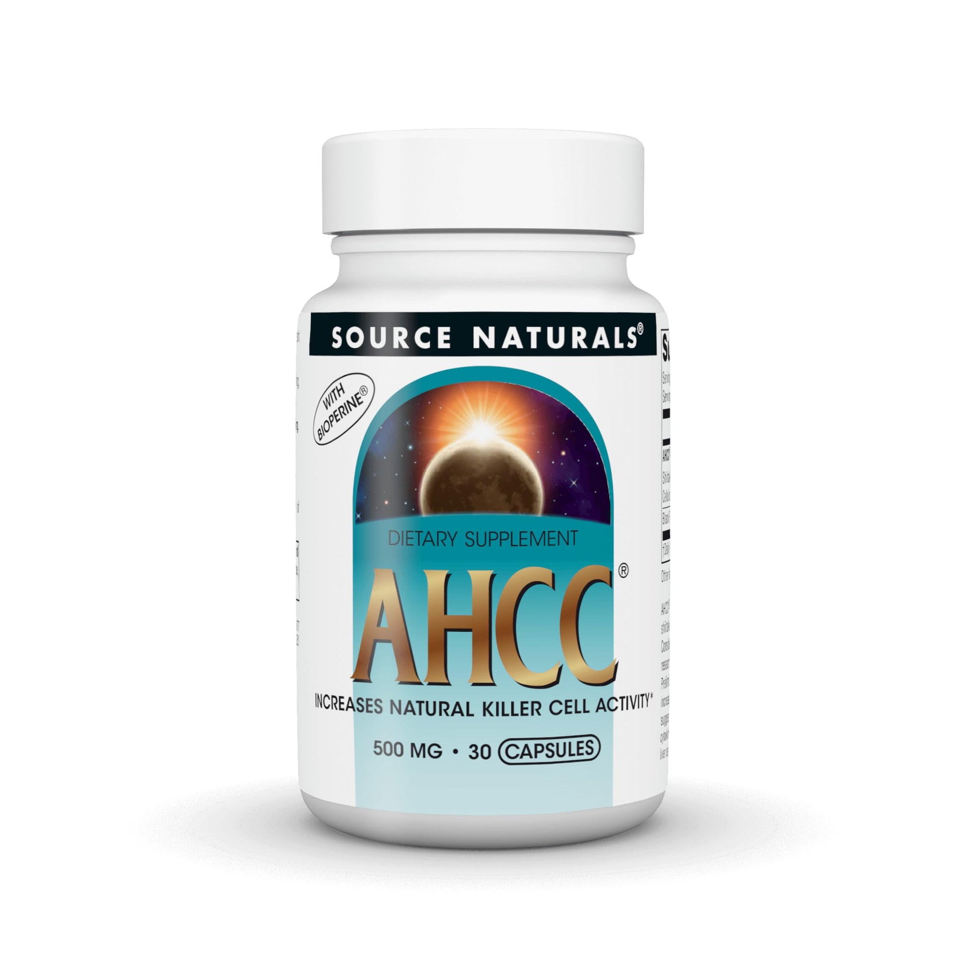 Source Naturals AHCC with Bioperine Capsule, 30 Capsules