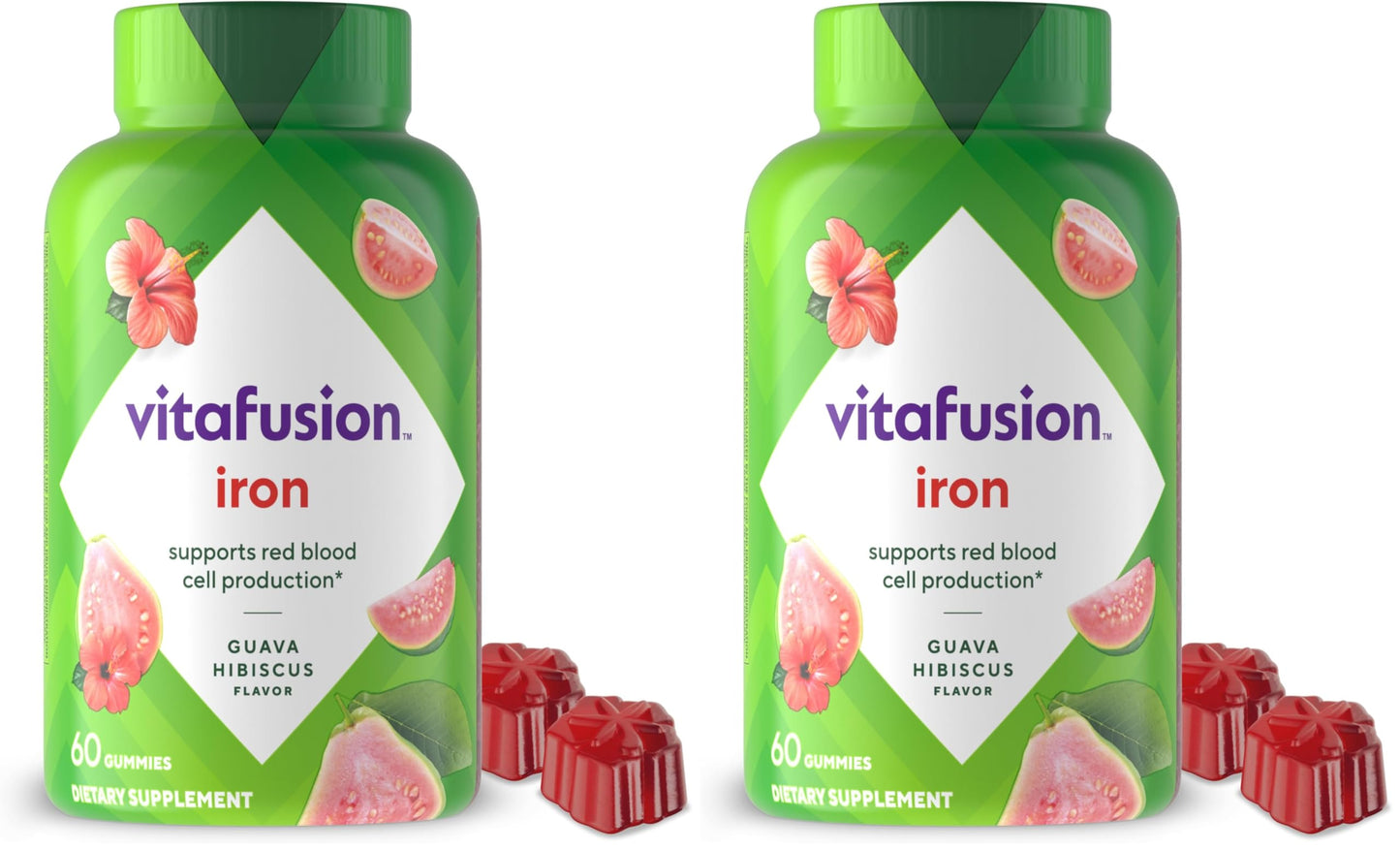 Vitafusion Iron Gummy Vitamin Supplement Gummy 120 Count