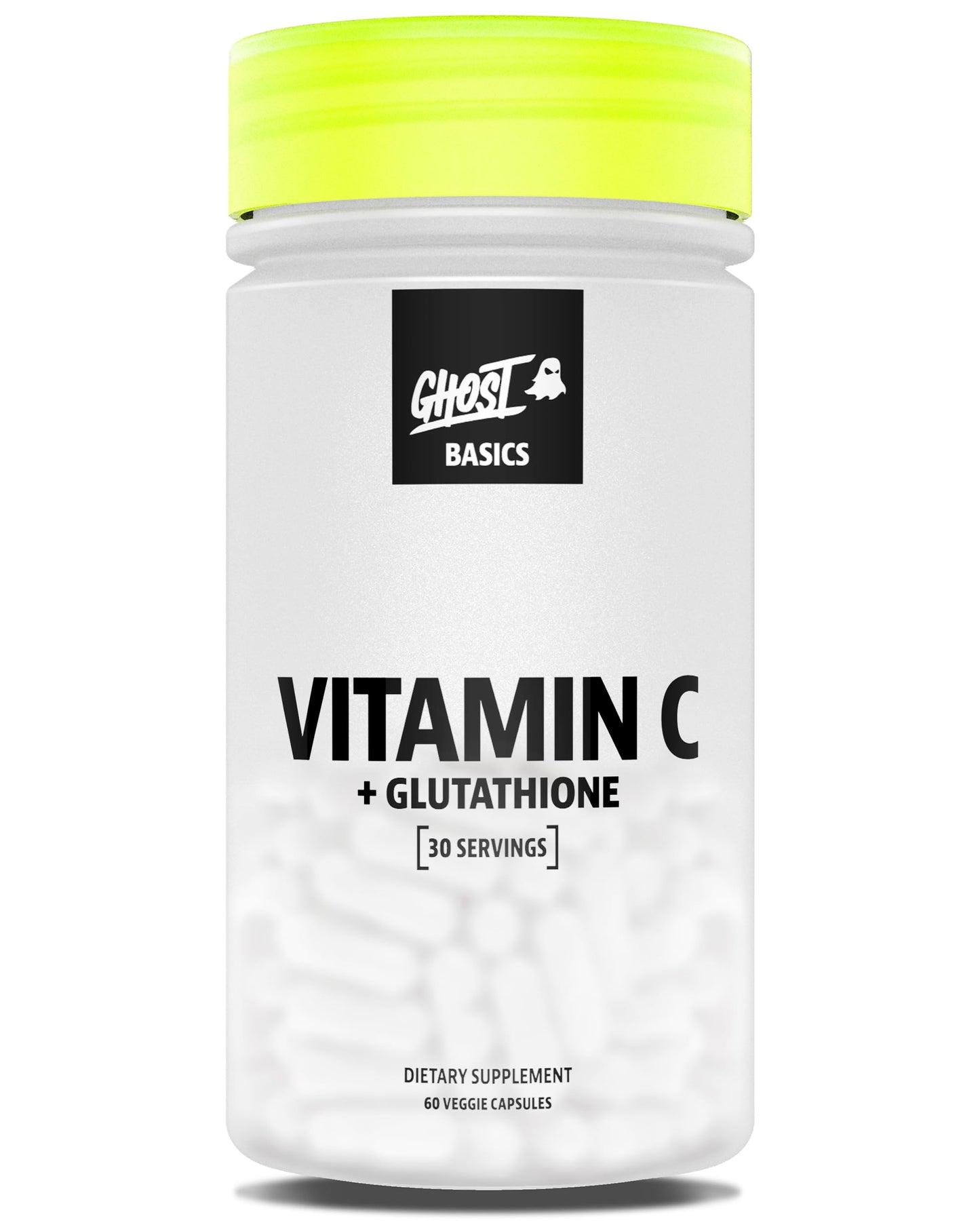 GHOST Basics Vitamin C + Glutathione Supplement Capsule 60 Capsules