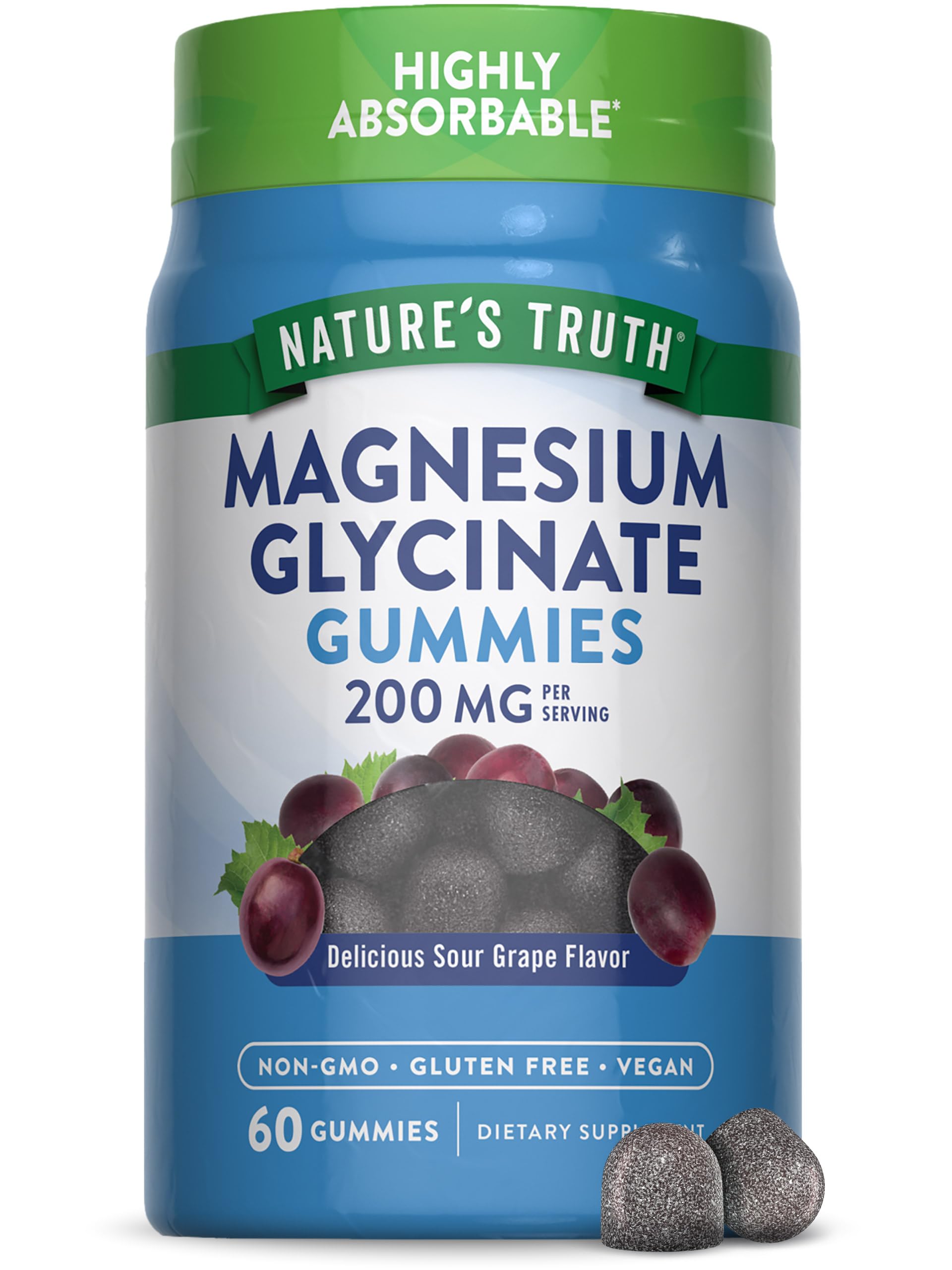Nature's Truth Magnesium Glycinate Gummies 60 Count