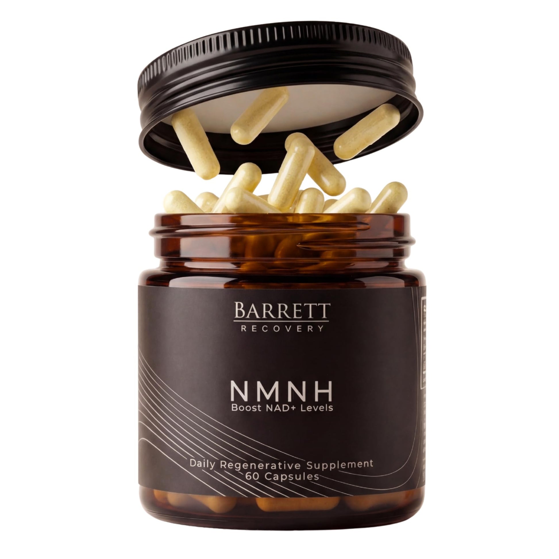 Barrett Recovery NMNH NAD+ Support Supplement – Daily Cellular Energy & Vitality Support Capsules, 60 Count