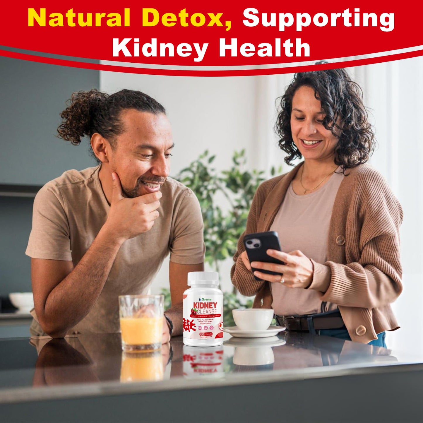 inGreens 24-in-1 Kidney Support Supplement 60 Capsules