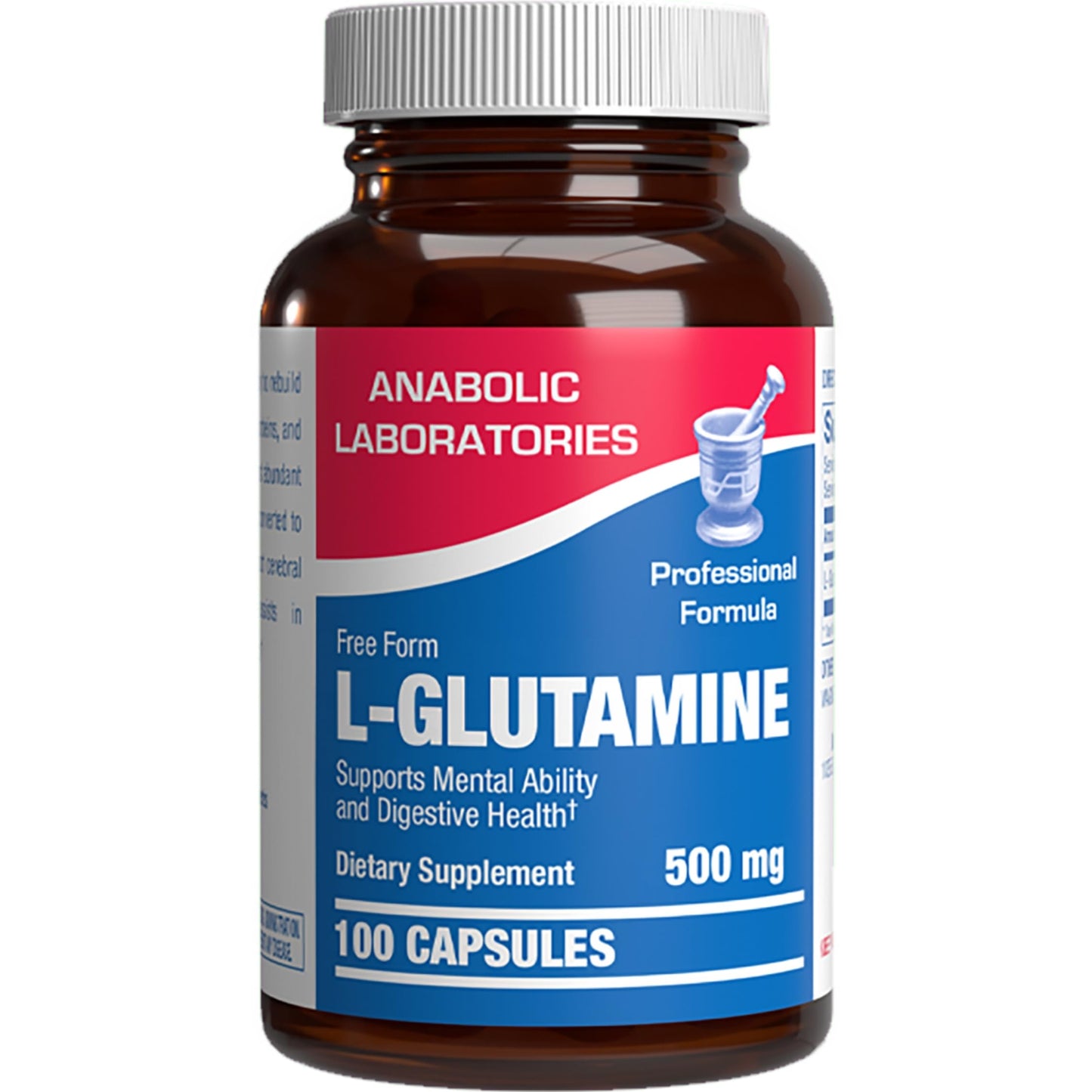 Anabolic Laboratories L-Glutamine Capsules 500mg, 100 Servings