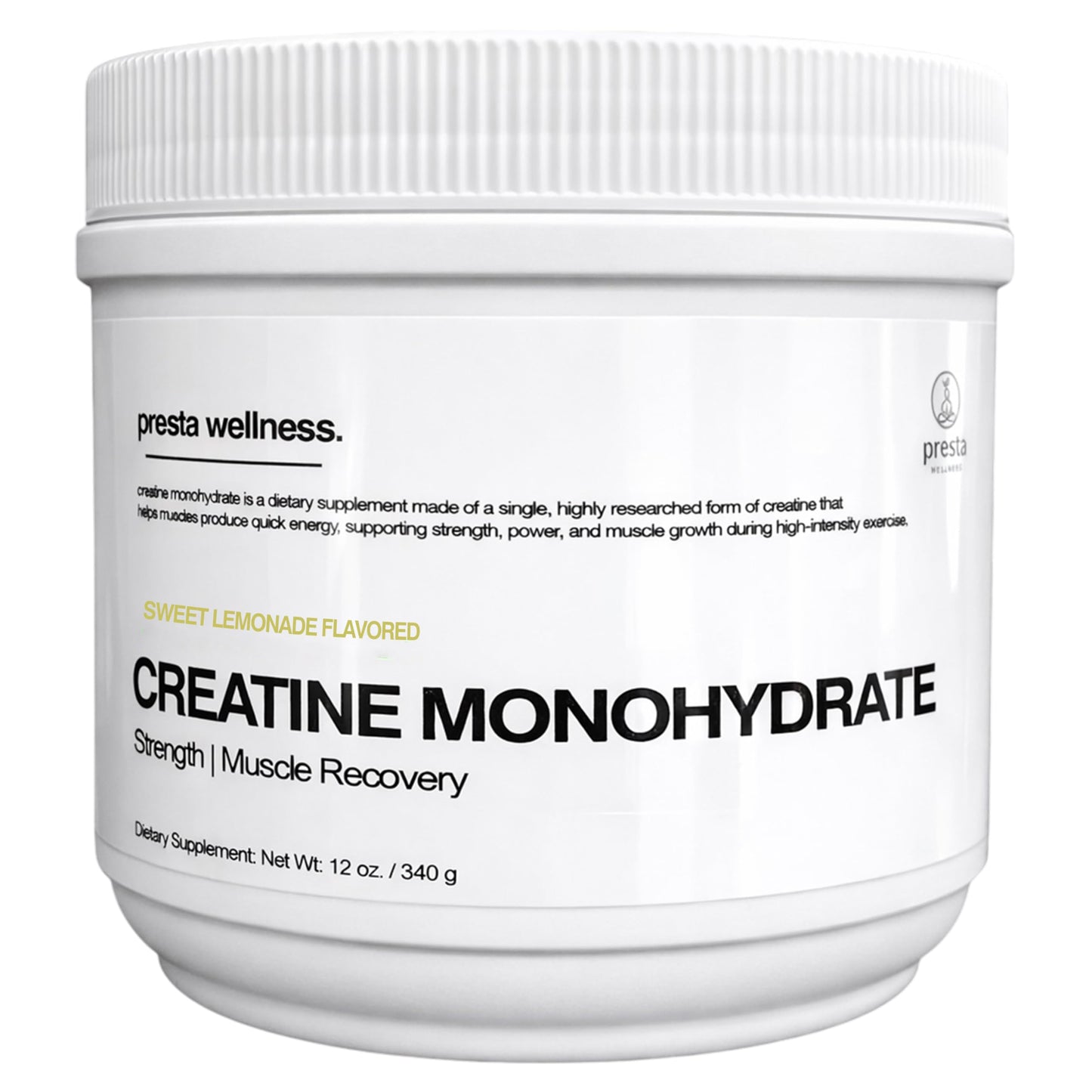 Presta Wellness Creatine Monohydrate Powder 12