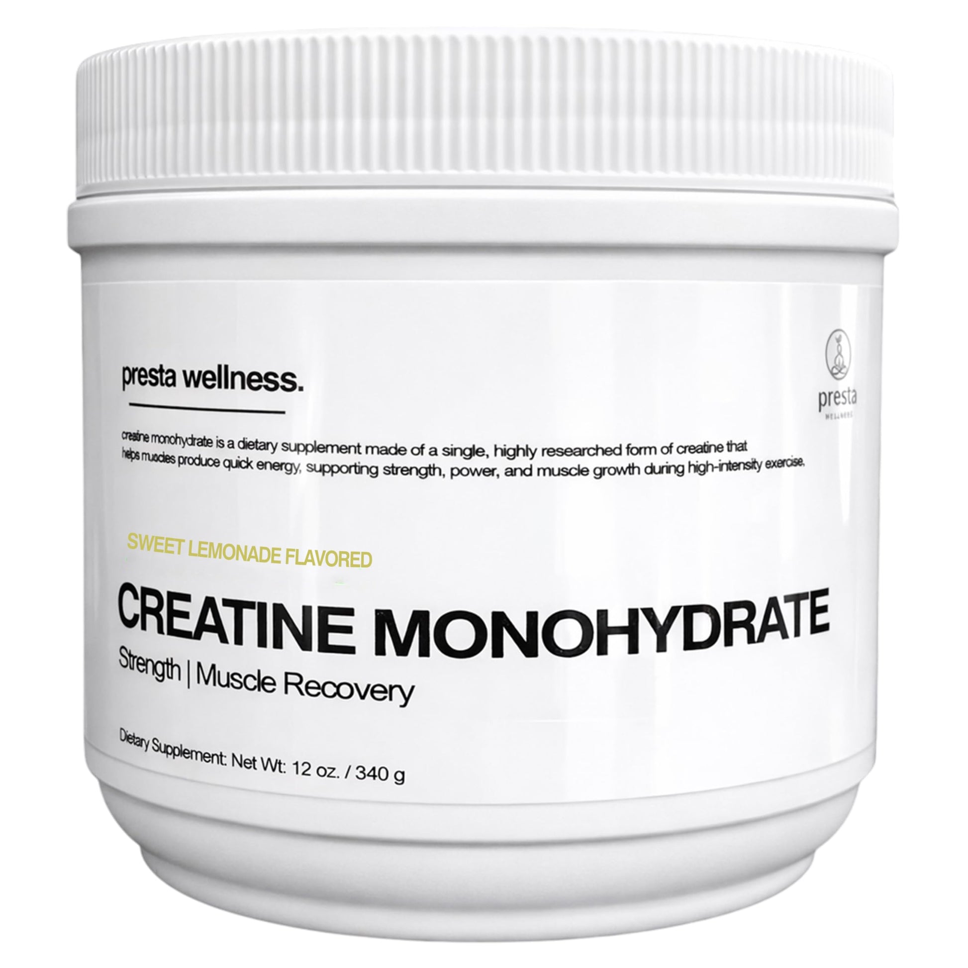 Presta Wellness Creatine Monohydrate Powder 12