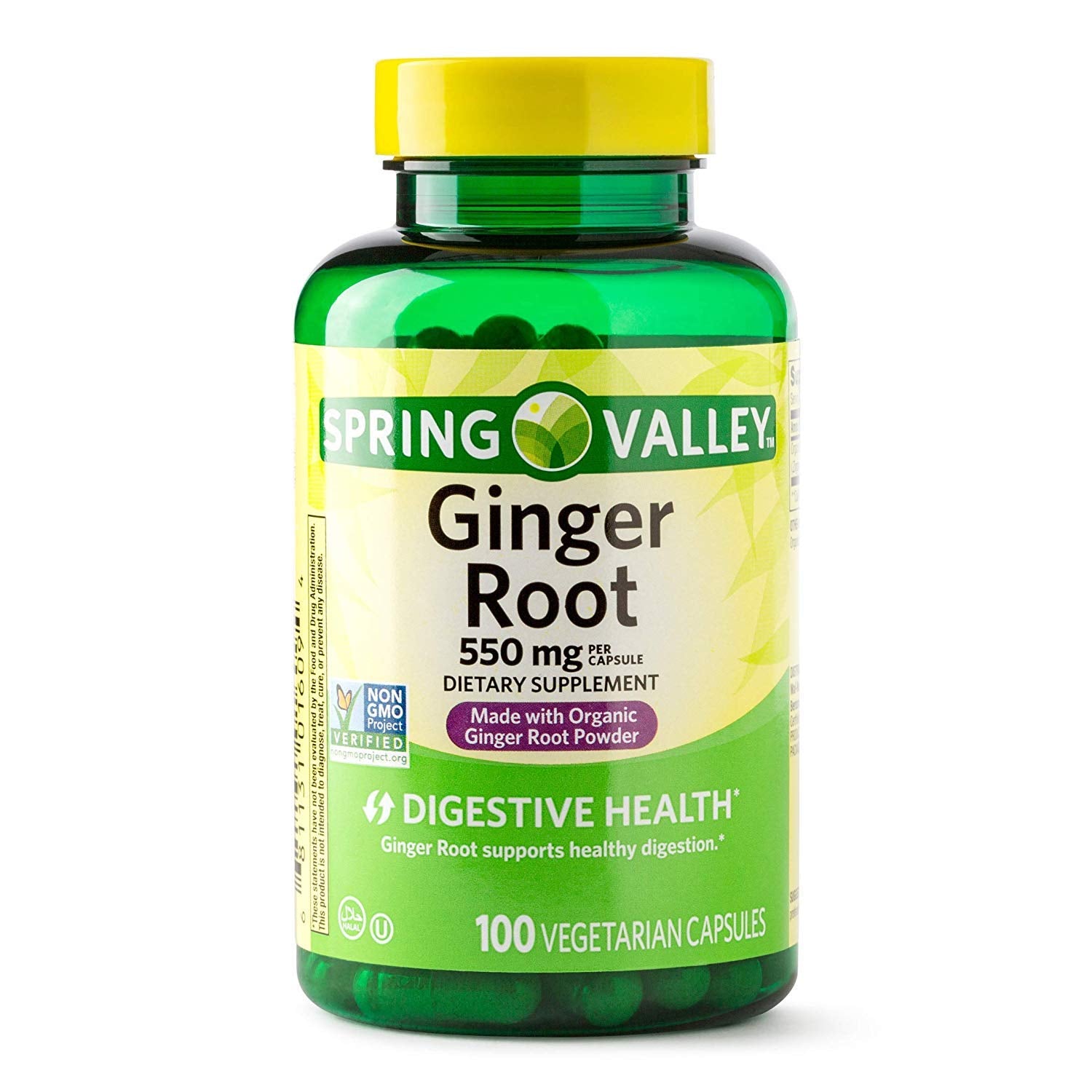 Spring Valley Ginger Root Powder, 550 mg, 100 Count