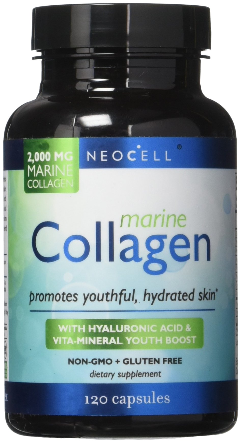 NeoCell Fish Collagen Plus Hyaluronic Acid, 120 Capsules