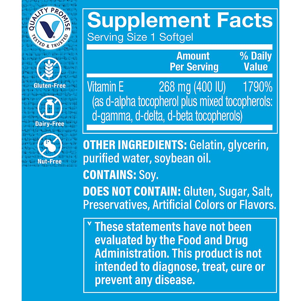 The Vitamin Shoppe Vitamin E 400IU Softgels 240