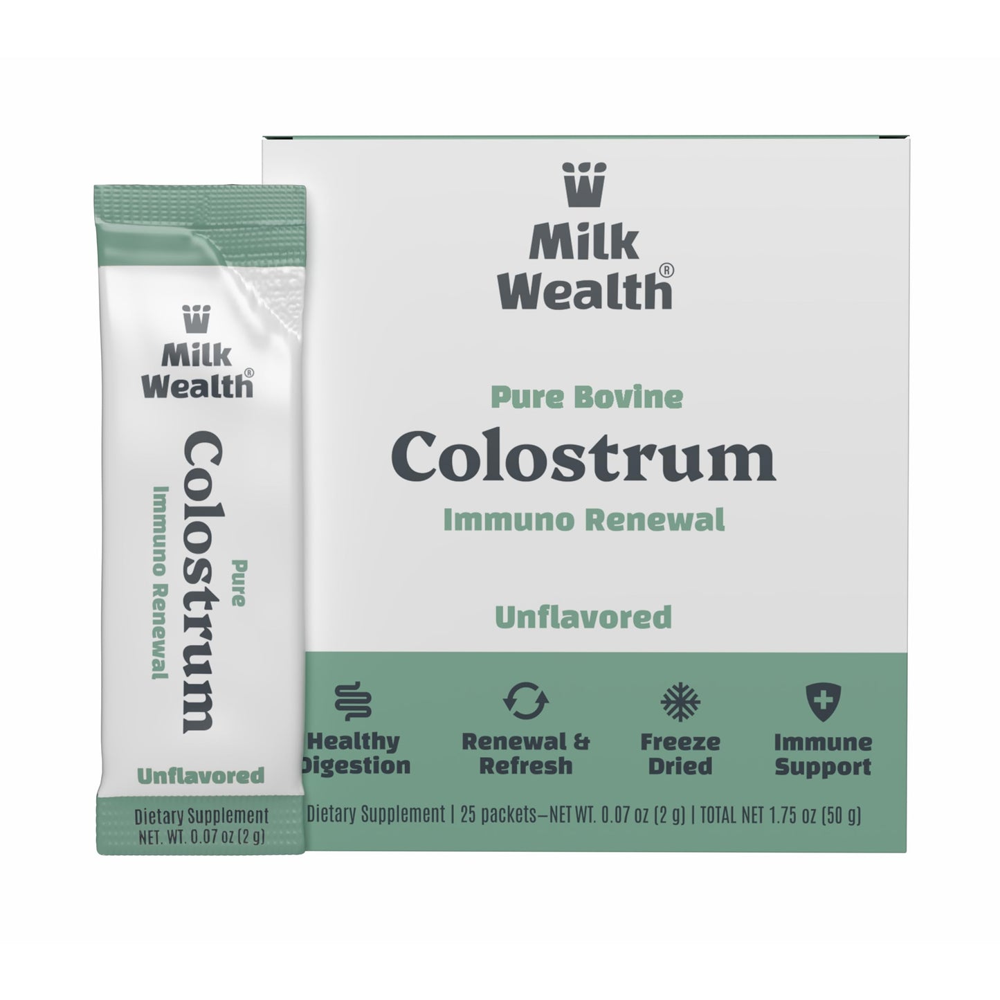 Milk Wealth Bovine Colostrum Powder 1.76 oz