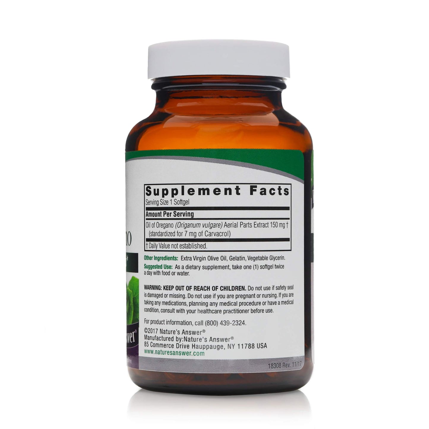 Nature's Answer Oil of Oregano Softgels, 90 Count