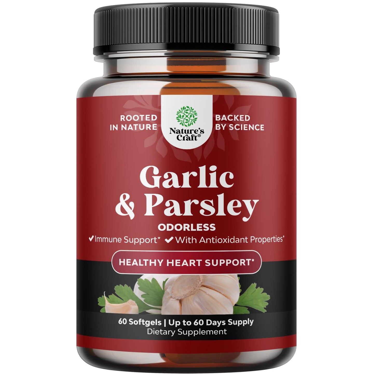 Natures Craft Odorless Garlic Softgels 60 Count