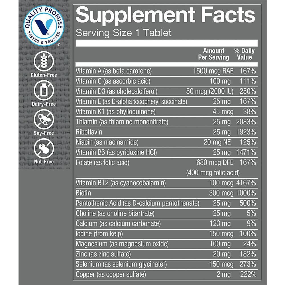 The Vitamin Shoppe Ultimate Man 50+ Multivitamin Tablets 60 Count