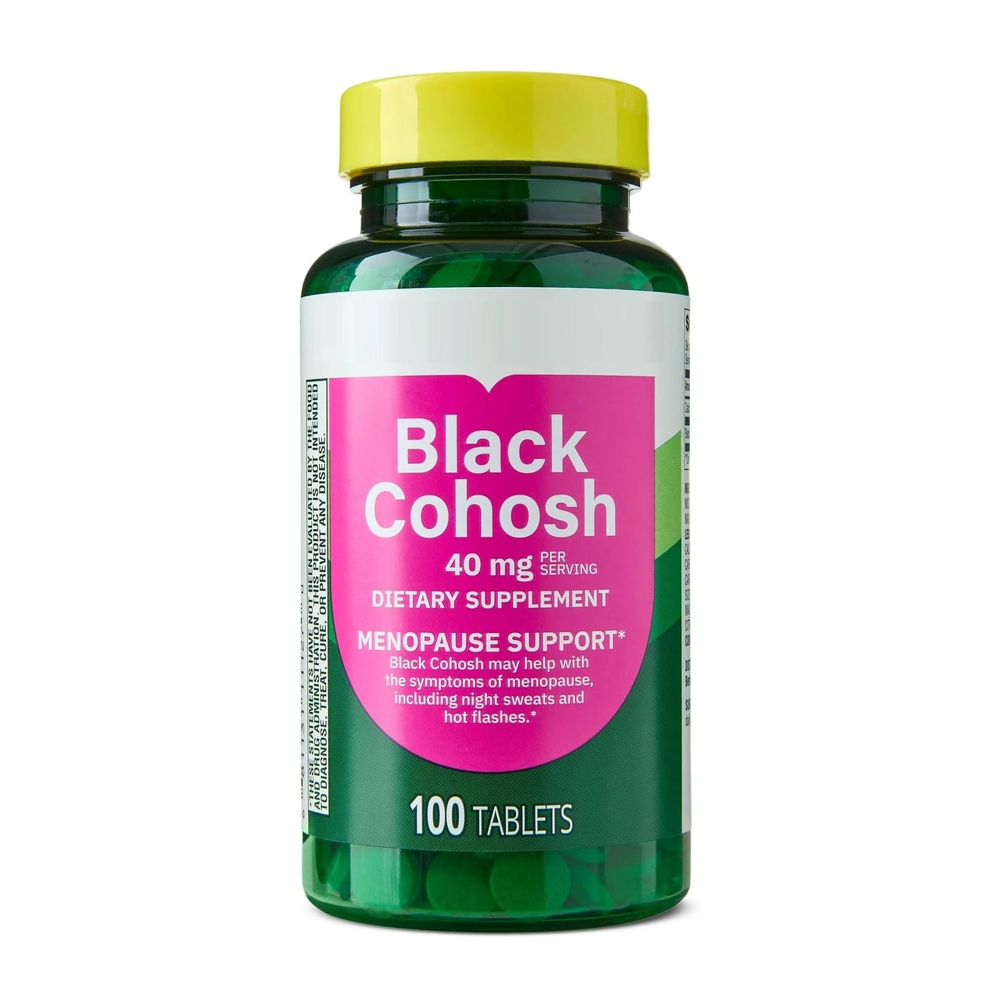 Generic Black Cohosh Dietary Supplement Tablets 40 mg, 100 Count