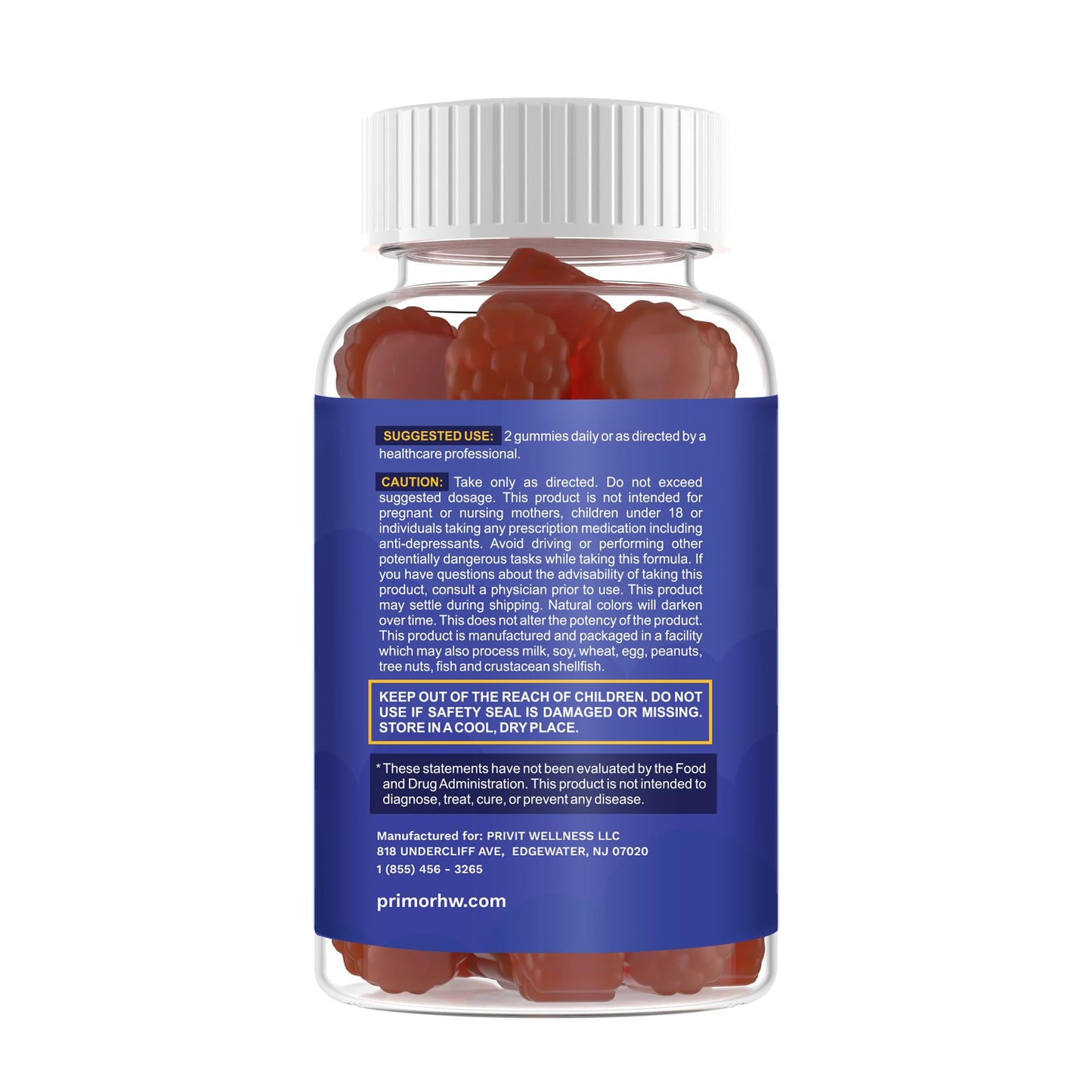 Optimus Weight Melatonin Gummies Maximum Strength 5 mg Per Serving 90 Gummies