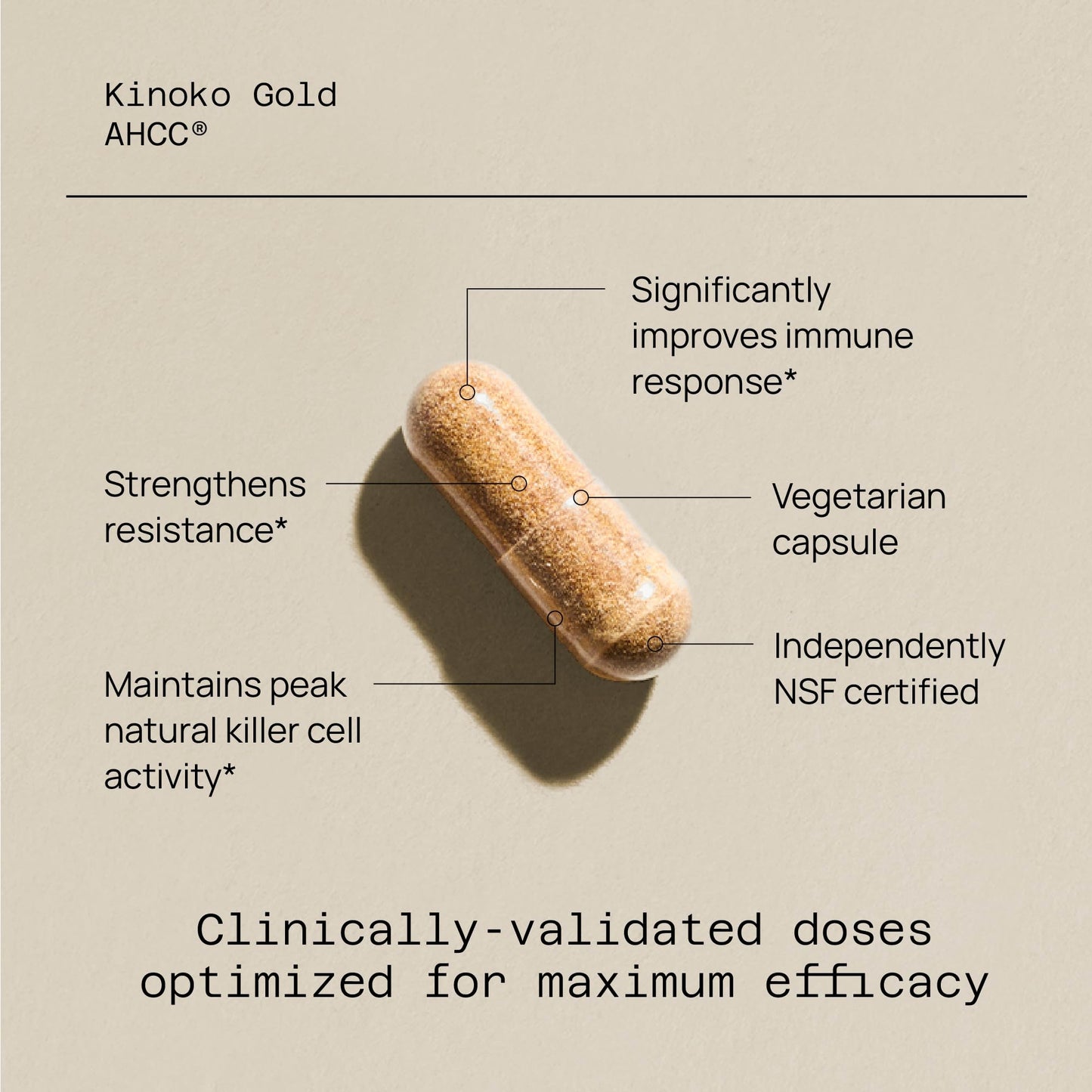 Quality of Life Kinoko Gold AHCC and Oligonol Lychee Extract Powder Immune Support Healthy Aging Bundle