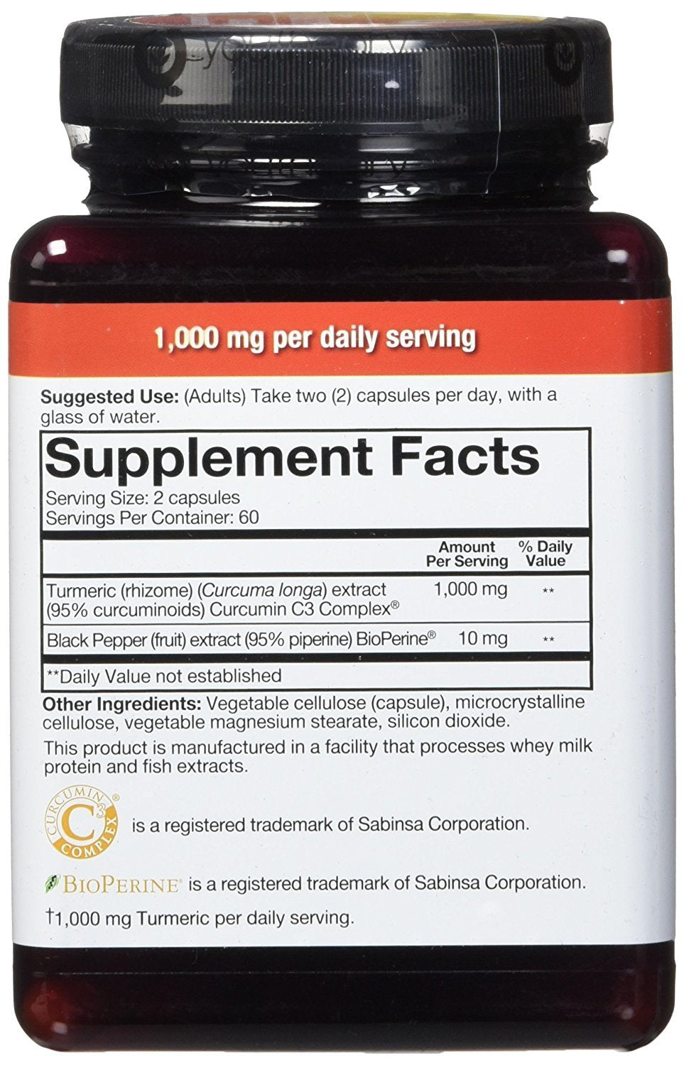 Youtheory Turmeric Extra Strength Formula Capsules 1000 mg Daily, 240 Capsules