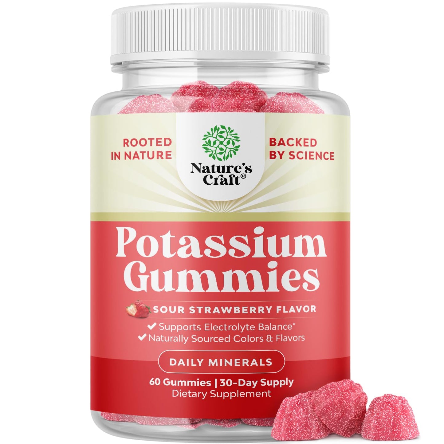 Natures Craft Potassium Gummies 60 Count