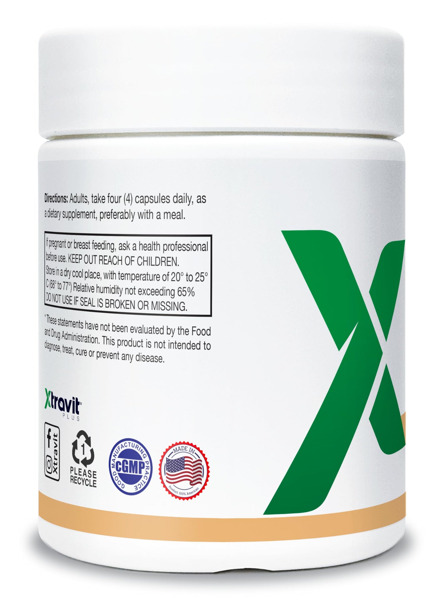 Xtravit Skin Support Collagen Supplement Capsules, 120 Count