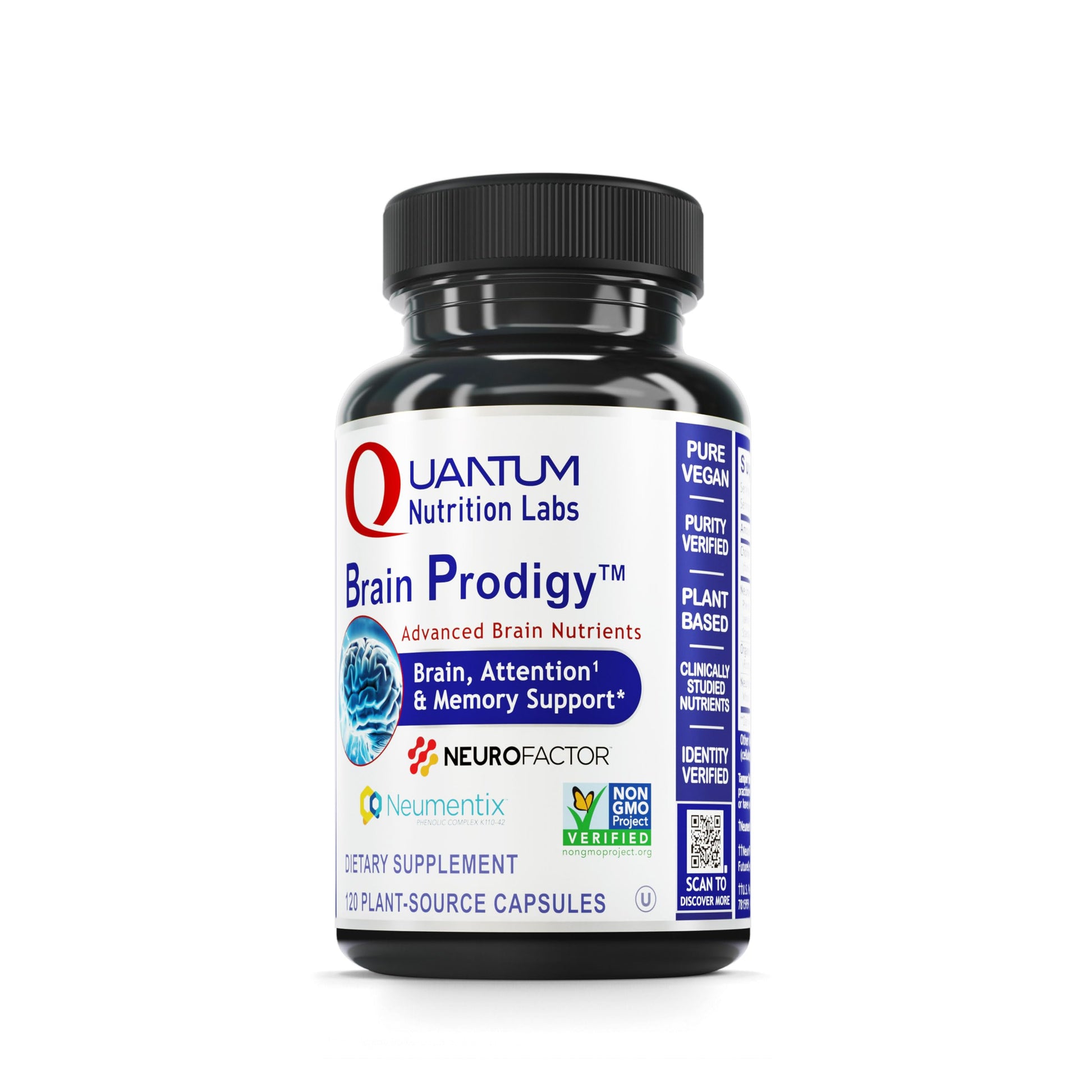 Quantum Nutrition Brain Prodigy Capsules, 120 Count