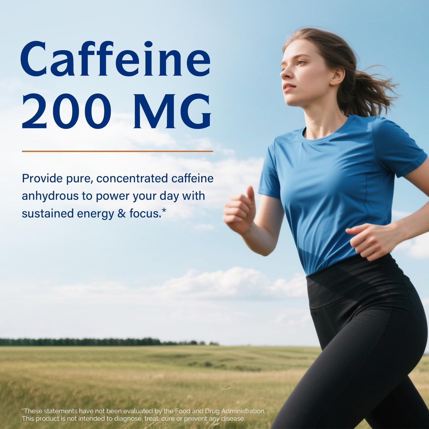 Innate Vitality Caffeine 200 mg Capsules, 120 Count
