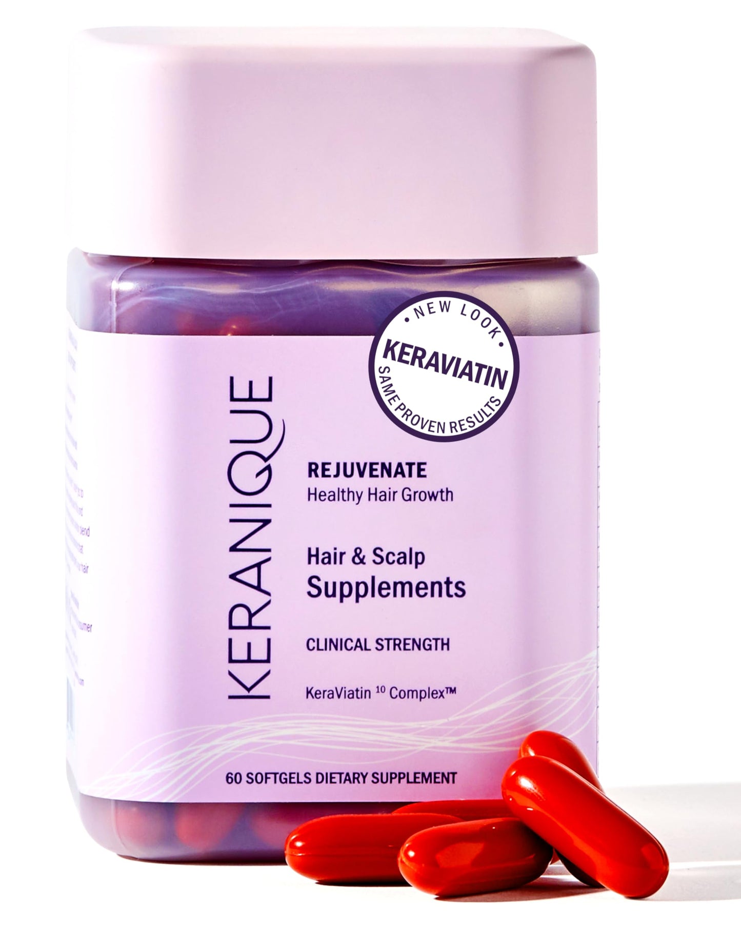Keranique KeraViatin Hair & Scalp Health Supplement Softgels, 120 Count