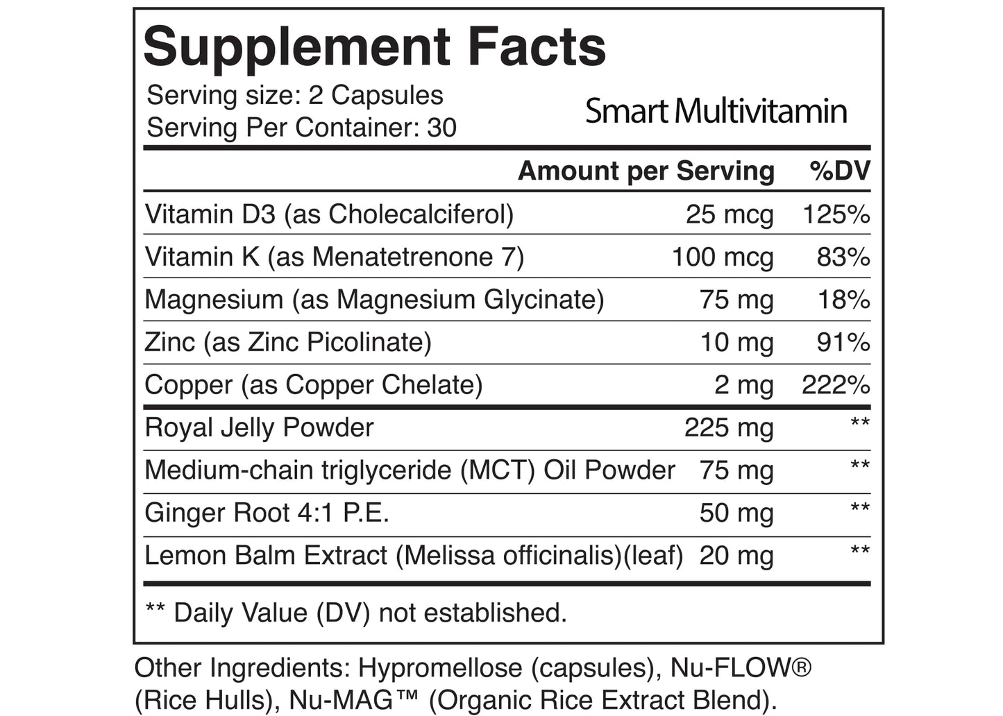 Smart Restore Vitamins Multivitamin Capsule, 60 Capsules