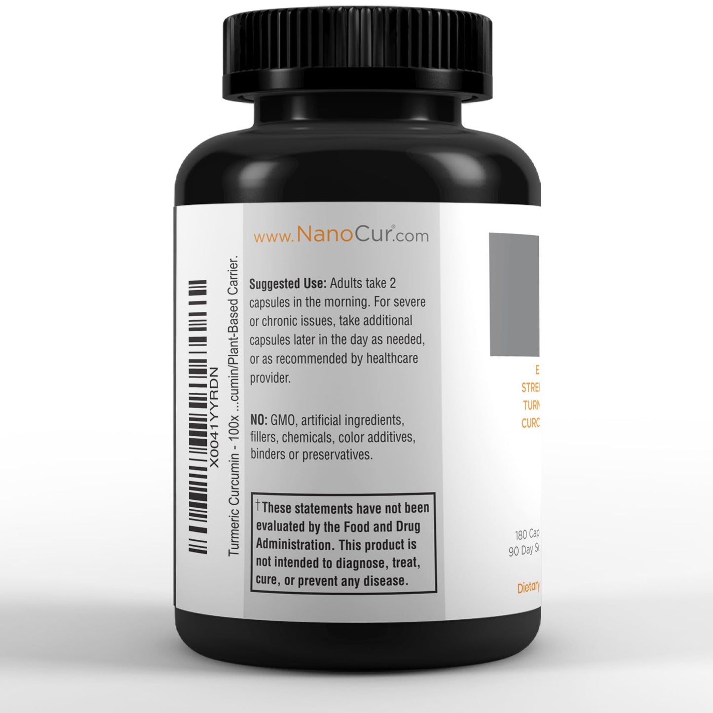 Nanocur Turmeric Curcumin Capsule, 180 Count