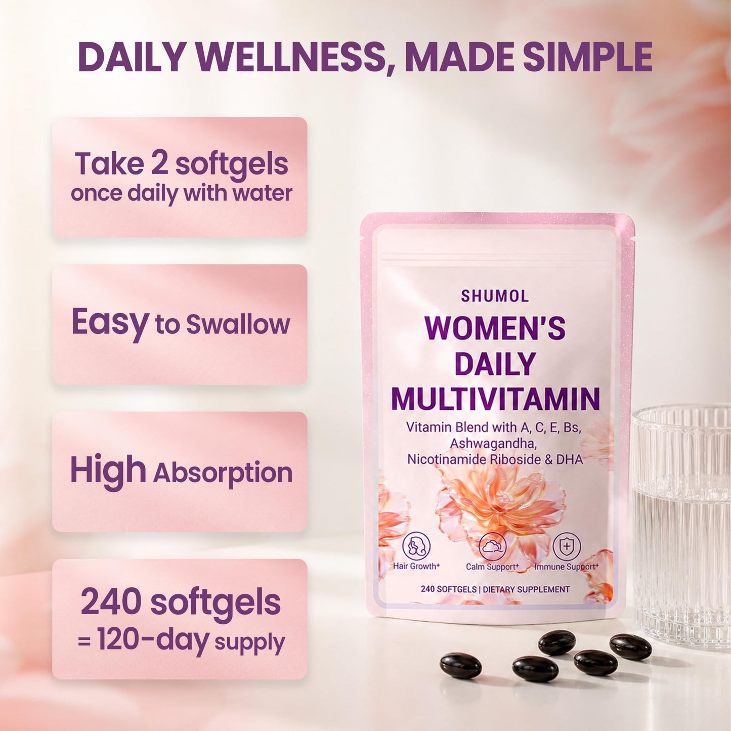 Shumol Multivitamin for Women Softgels 240