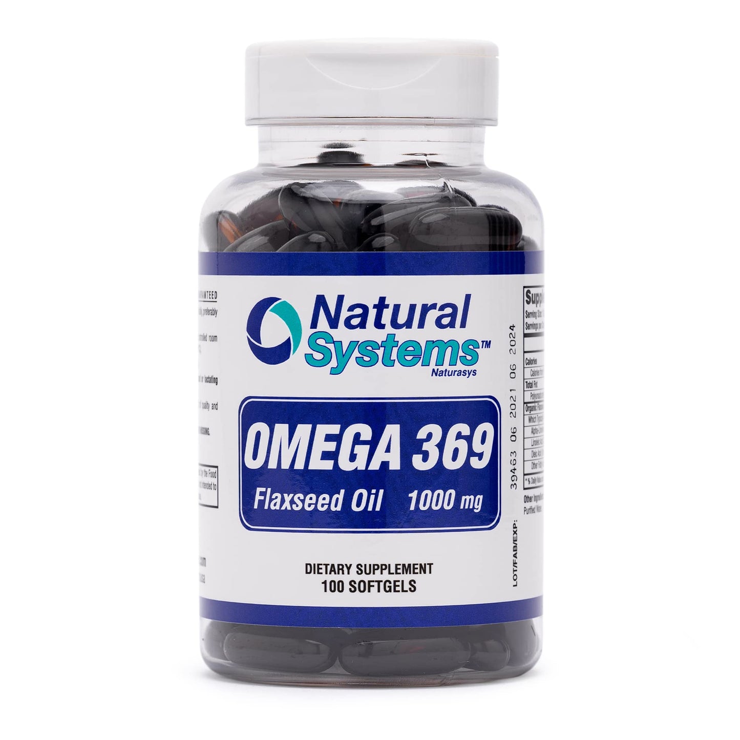 Natural Systems Naturasys Omega 369 1000 mg Softgels, 100 Count