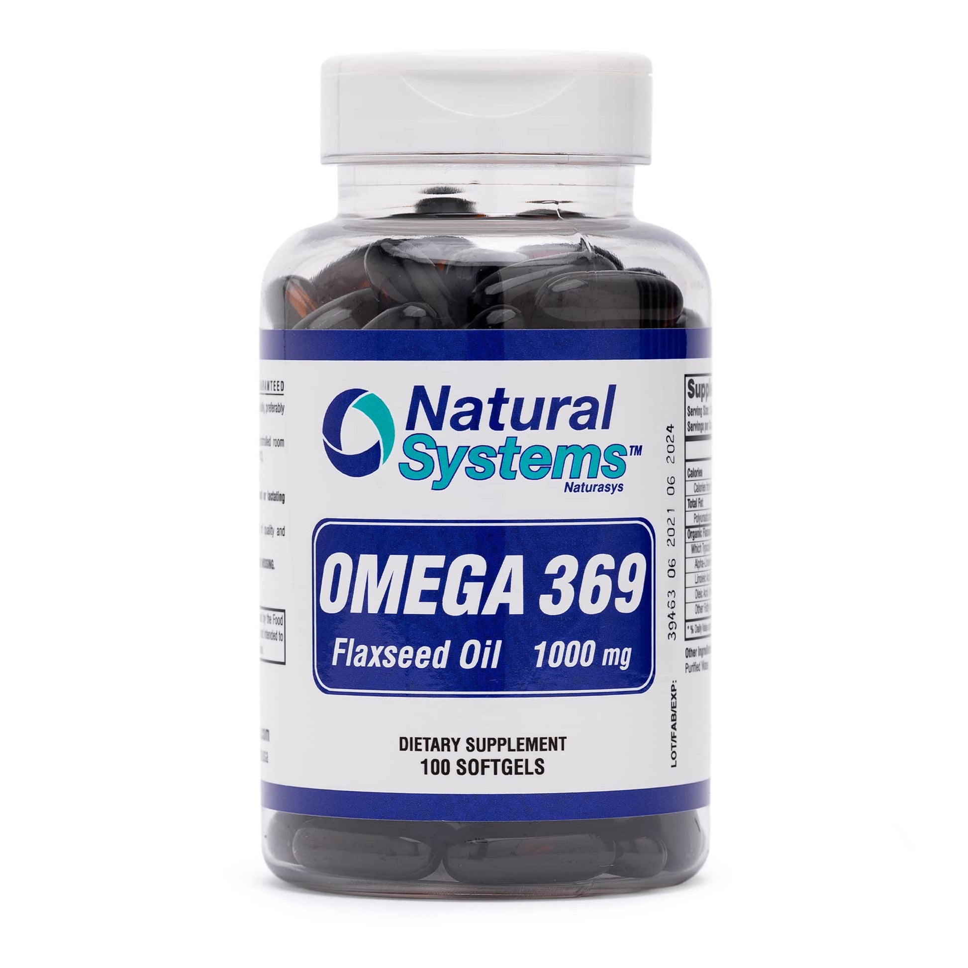 Natural Systems Naturasys Omega 369 1000 mg Softgels, 100 Count