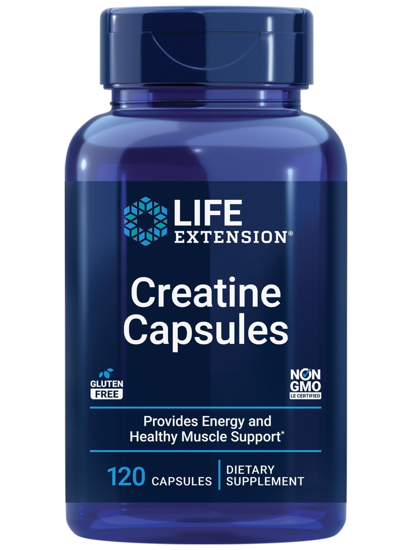 Life Extension Creatine Capsules and Taurine Supplement Bundle, 210 Count
