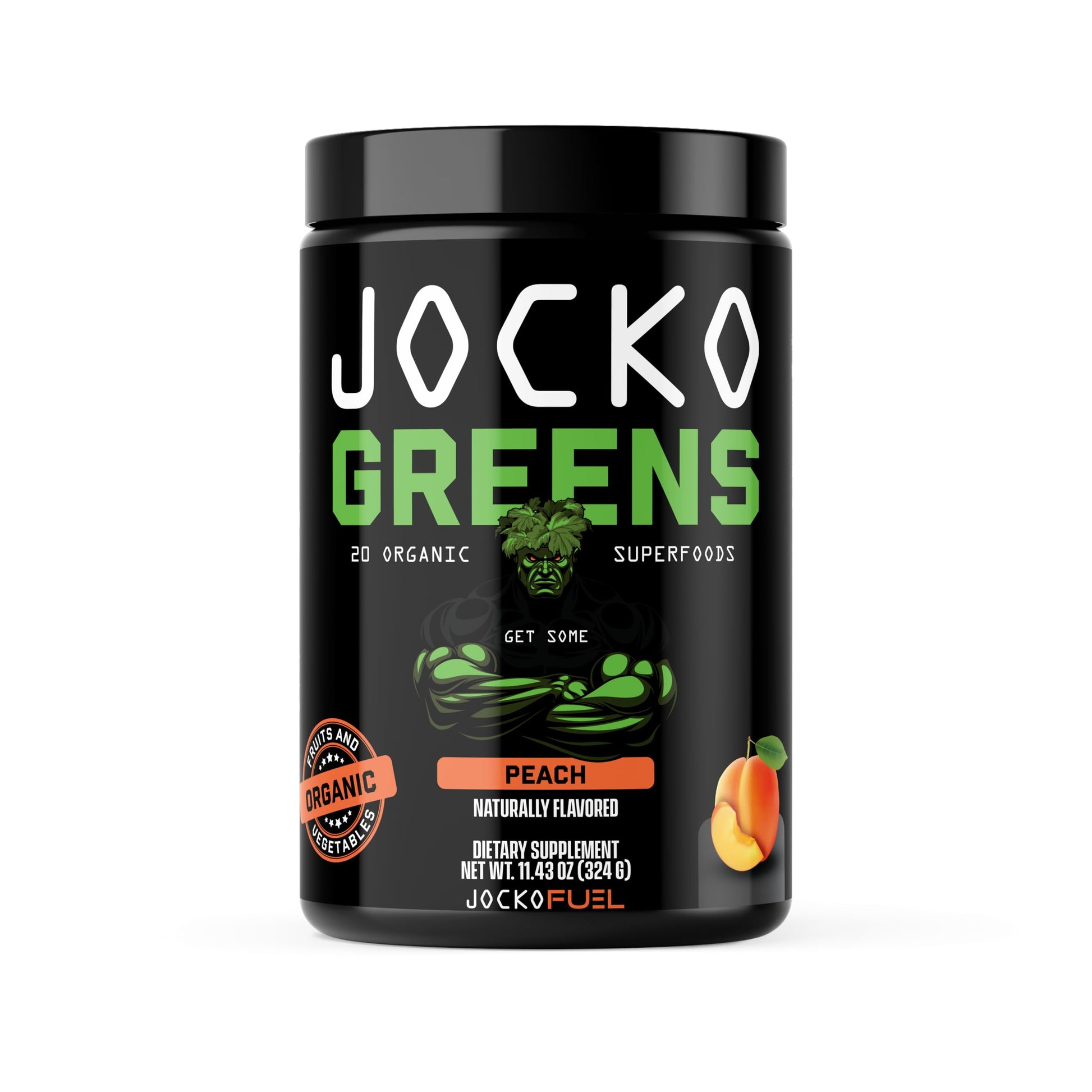 Jocko Fuel Daily Greens Powder 10.58 oz Premium Organic Greens Superfood for Gut Health, Digestion, Bloating, Immune Support with Spirulina, Chlorella, Digestive Enzymes, & Probiotics