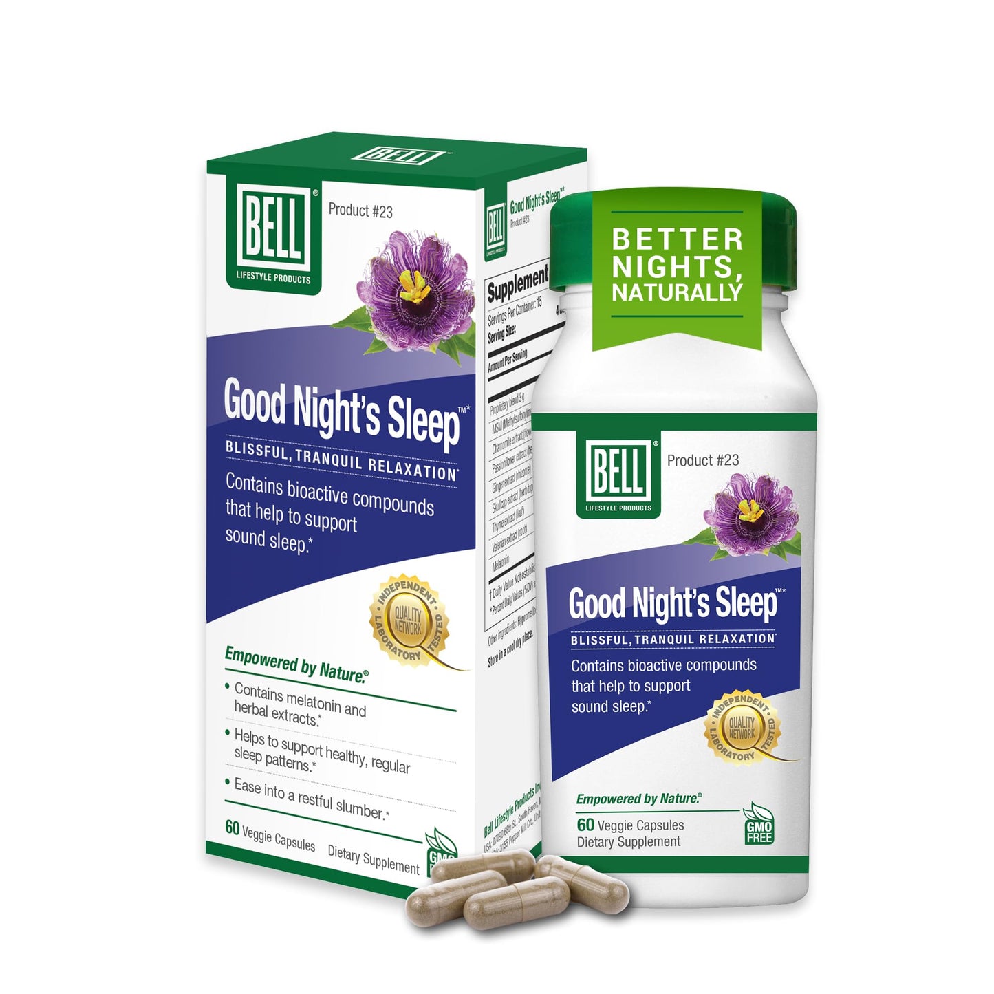 Bell Lifestyle Good Night's Sleep Capsule, 60 Count
