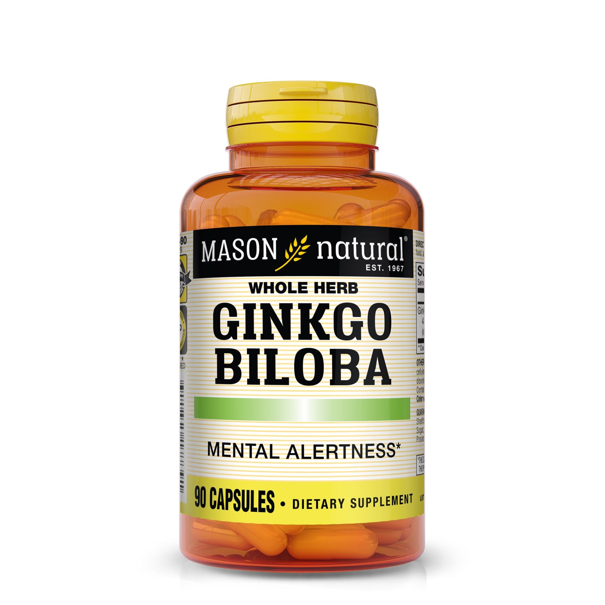 MASON NATURAL Ginkgo Biloba Capsules, 90 Count