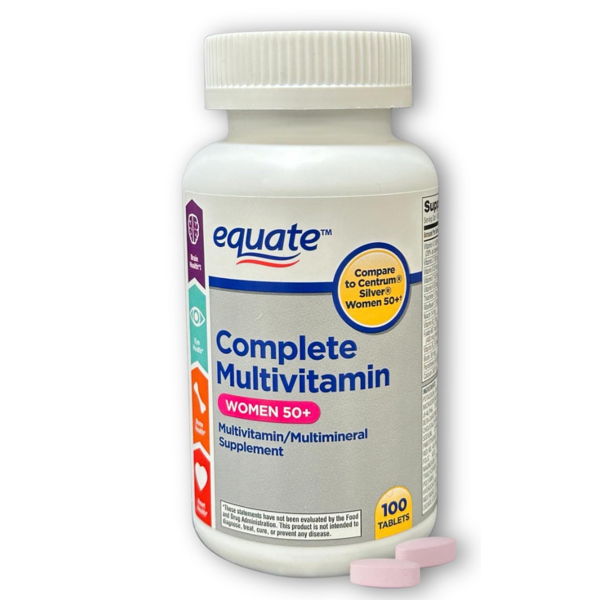 FUSION SHOP STORE Multivitamin Multimineral Tablets for Women 50+, 100 Tablets