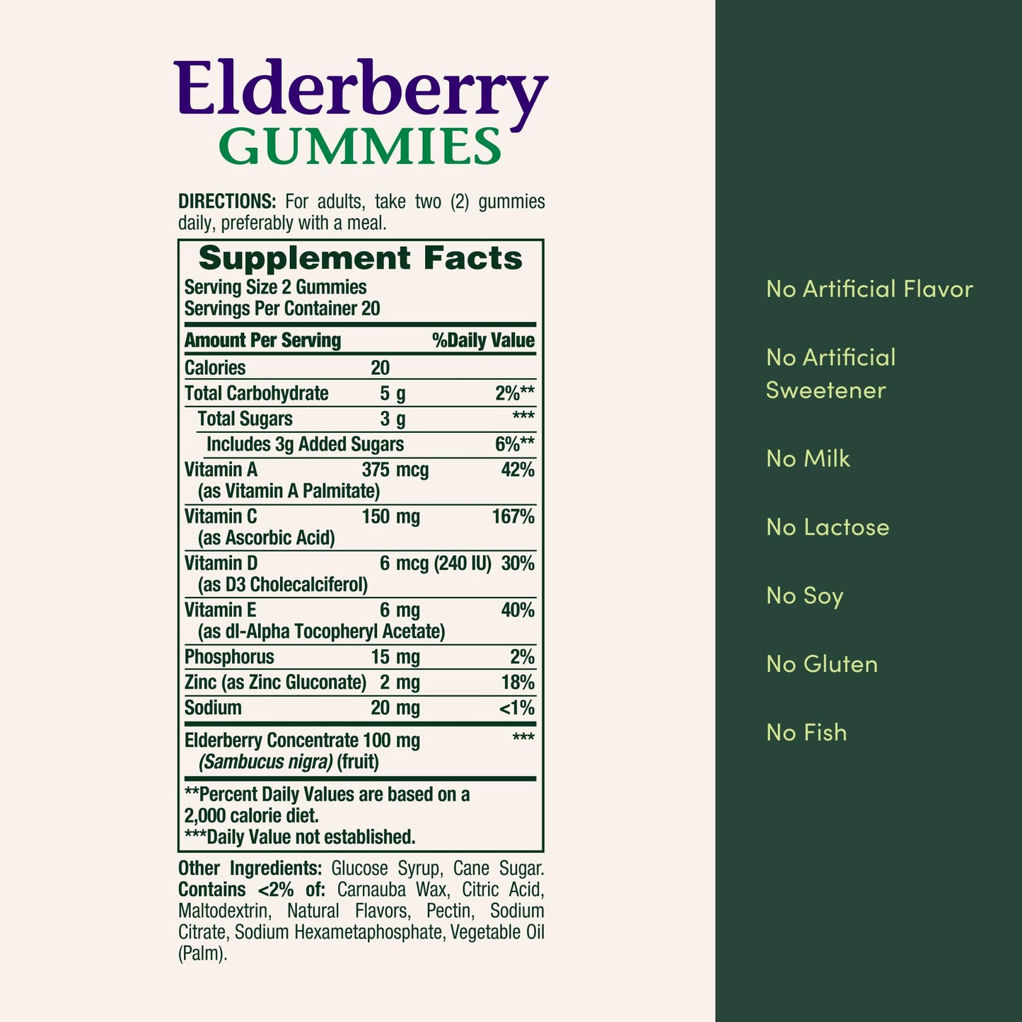 Nature's Bounty Elderberry Gummies, 40 Gummies