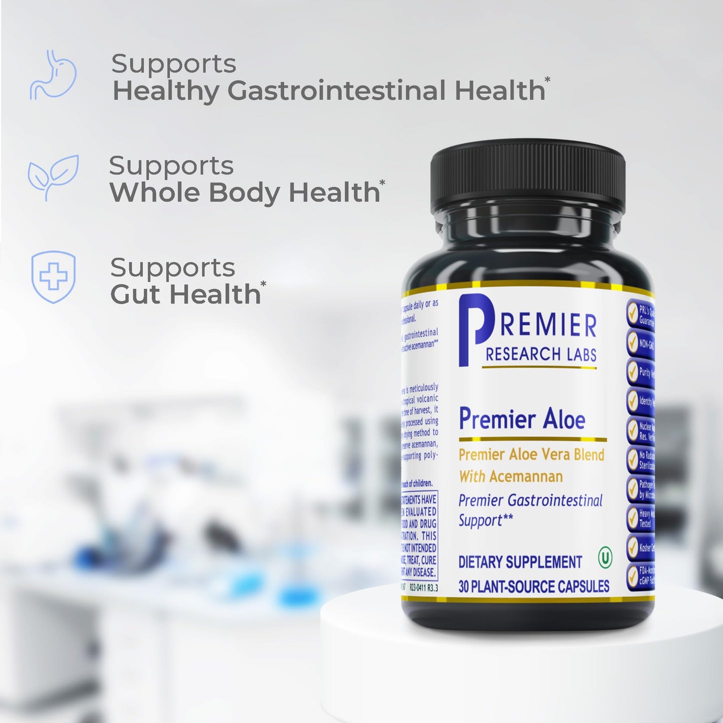 Premier Research Labs Premier Aloe Aloe Vera, 30 Capsules
