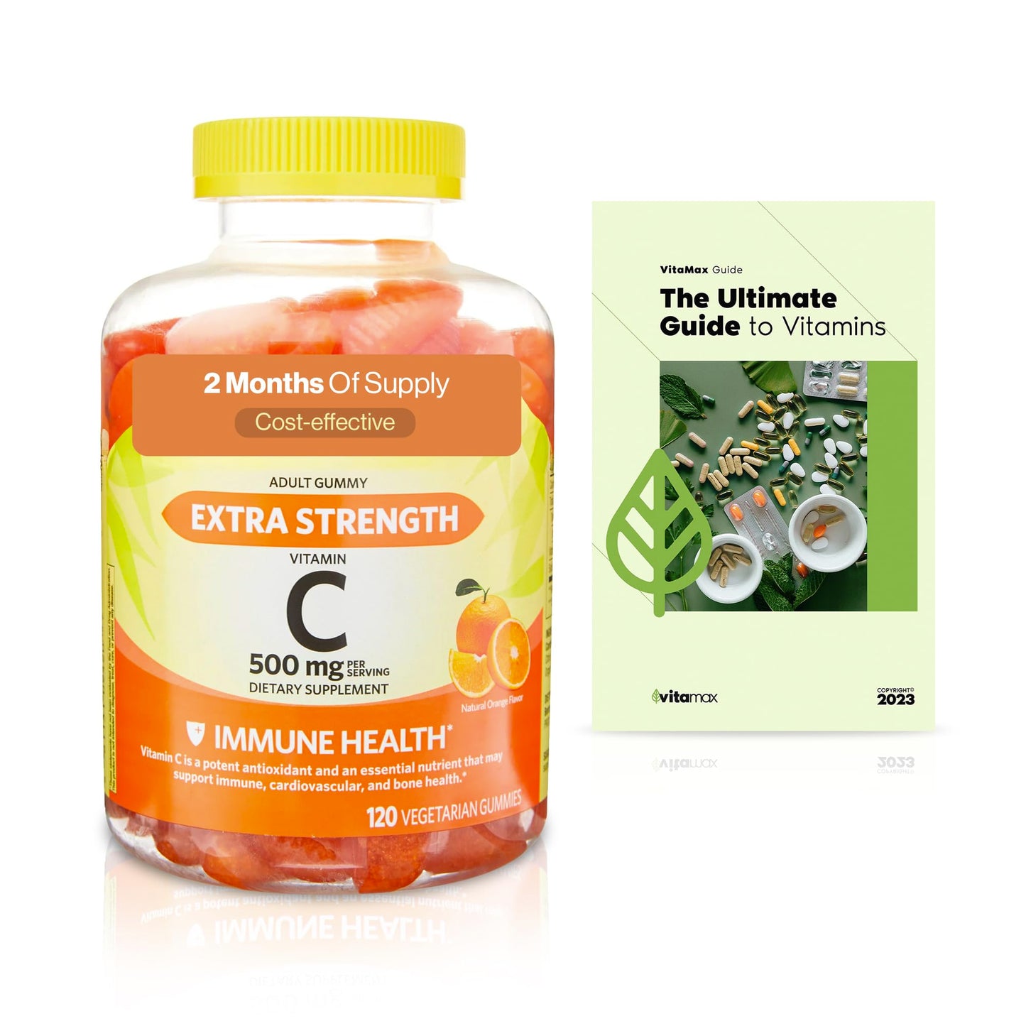 Generic Vitamin C Immune Health Dietary Supplement Gummies, 500 mg, 120 Count