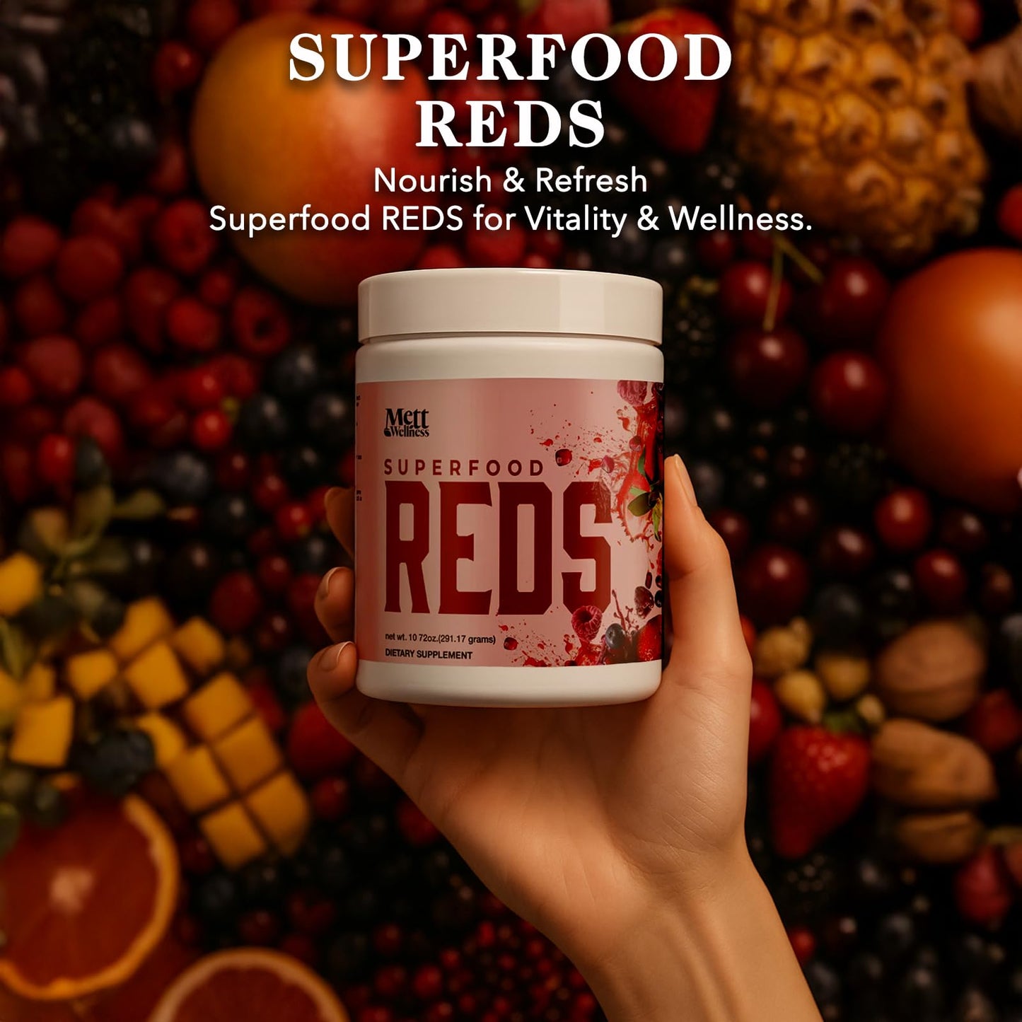 Mett Wellness Superfood REDS Powder 10.72 oz